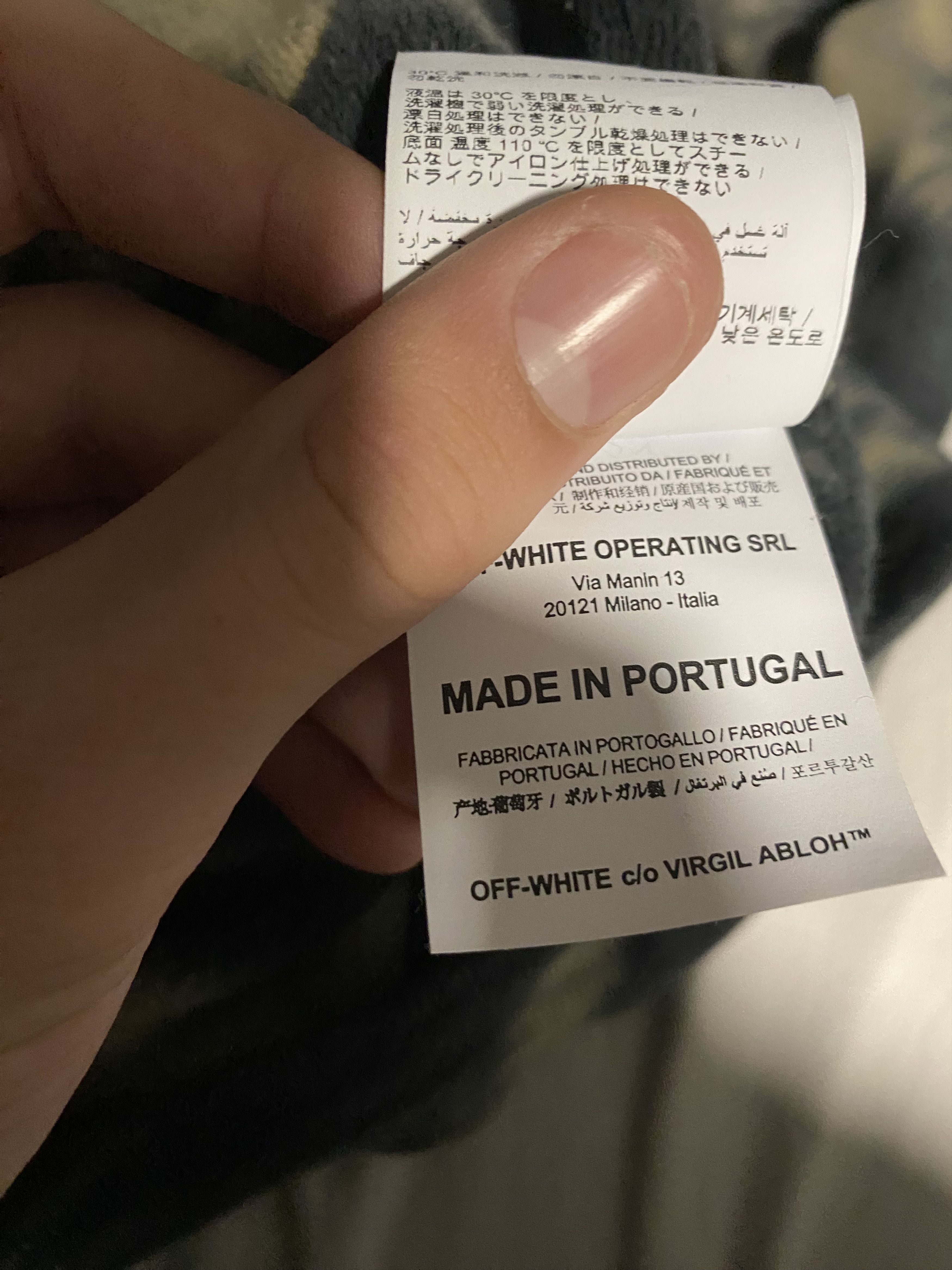 Off-White off-white grey/black tie dye type hoodie Size US M / EU 48-50 / 2 - 8 Thumbnail