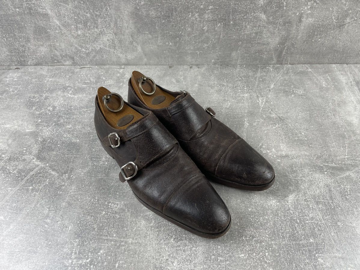 Officine Creative Officine Creative Distressed Leather Double Monk Strap Shoe Size US 8 / EU 41 - 3 Thumbnail