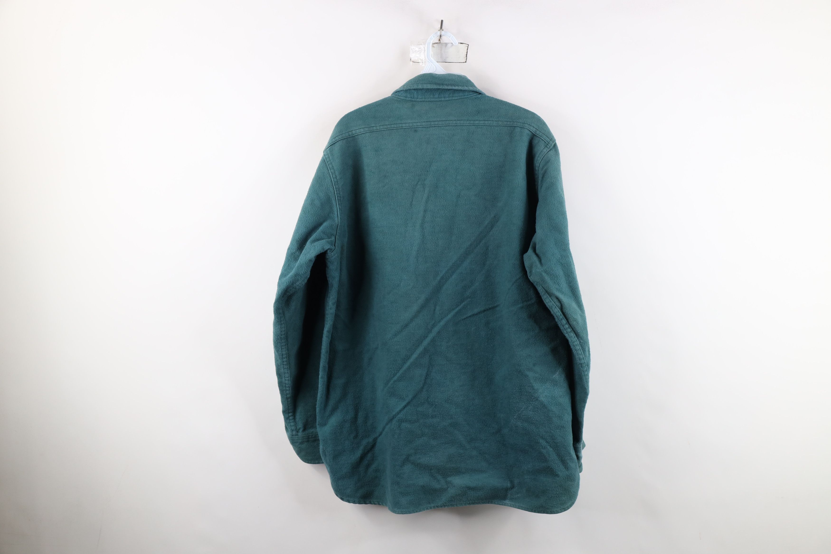 Woolrich Woolen Mills Vintage 90s Woolrich Heavy Chamois Cloth Button Shirt USA Size US L / EU 52-54 / 3 - 11 Thumbnail