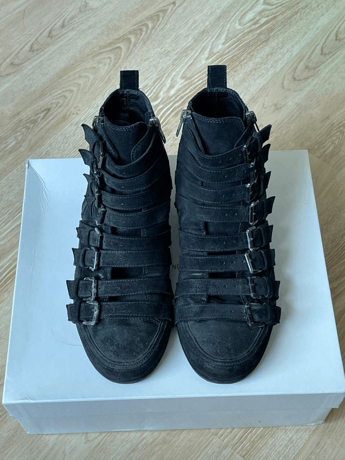 Ann Demeulemeester Ann Demeulemeester Multi Buckle Hi-top Sneaker Size US 8 / EU 41 - 4 Thumbnail