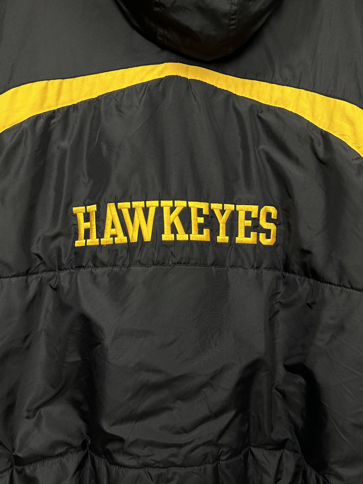Nike VTG lowa Hawkeyes Logo Mens Full Zip Hooded Jacket 90s NCAA Size US XL / EU 56 / 4 - 10 Thumbnail