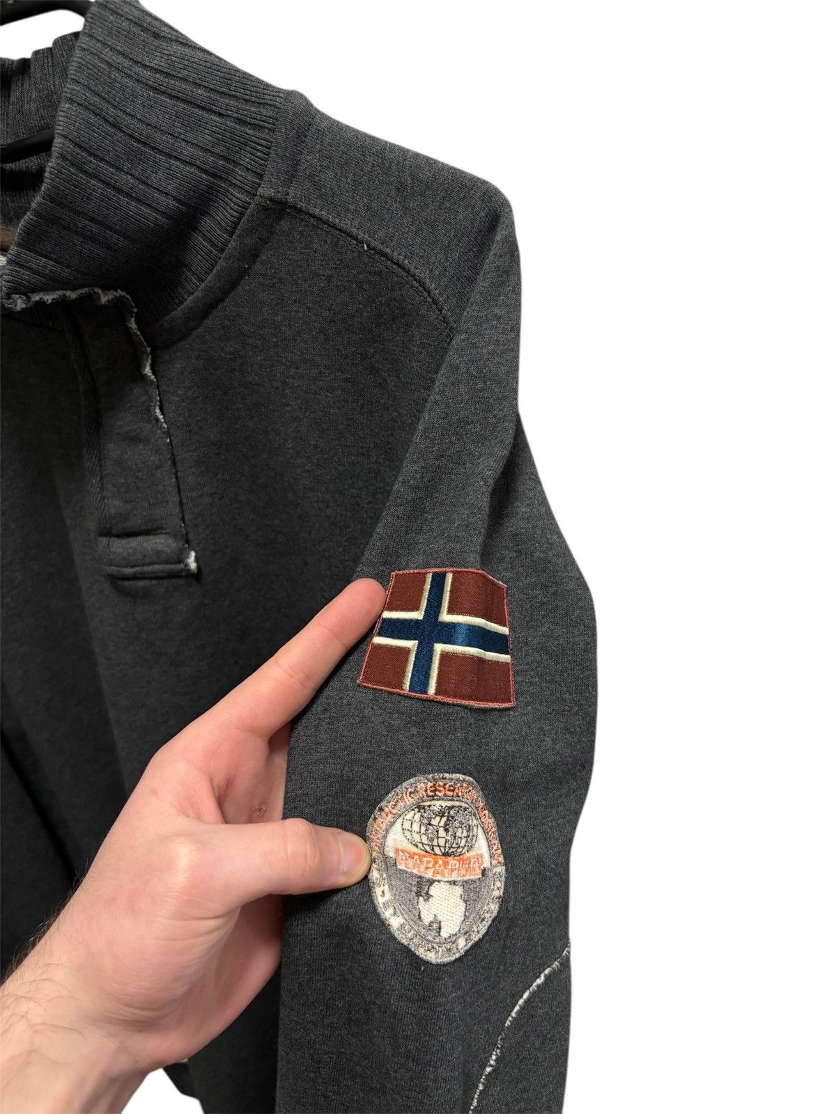 Napapijri Napapijri Sweatshirt Pullover Half Zip GorpCore Style Size L Size US L / EU 52-54 / 3 - 4 Thumbnail