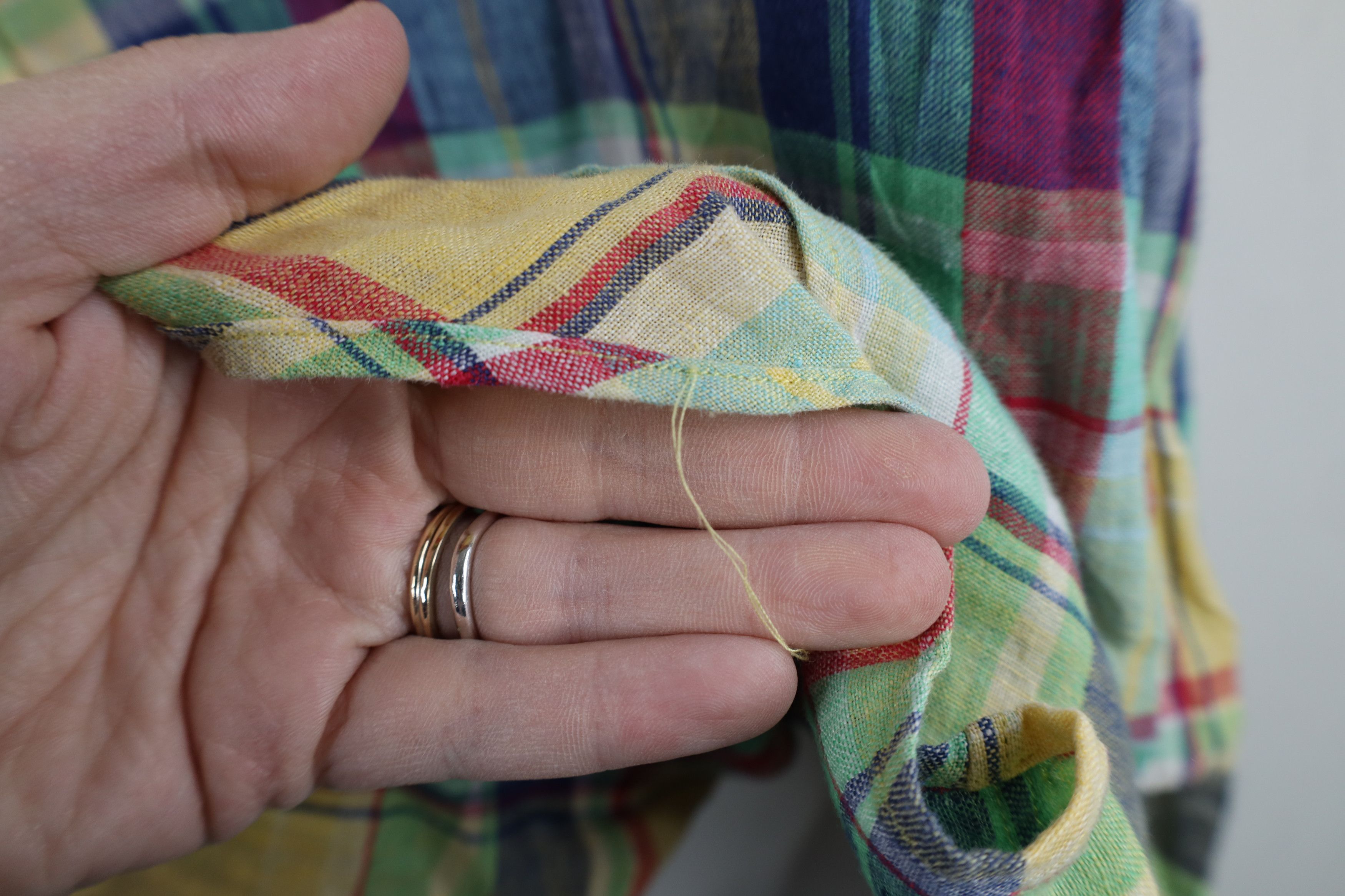 Ralph Lauren × Vintage Vintage 90s Ralph Lauren Rainbow Plaid Button Down Shirt Size US XL / EU 56 / 4 - 4 Thumbnail