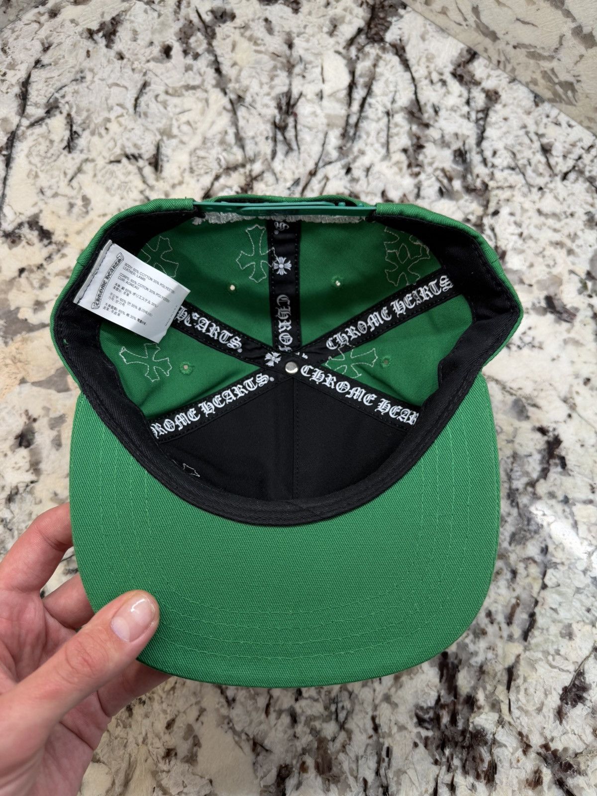 Chrome Hearts Chrome Hearts Cross Patch Hat Green White Baseball Cap Size ONE SIZE - 12 Thumbnail