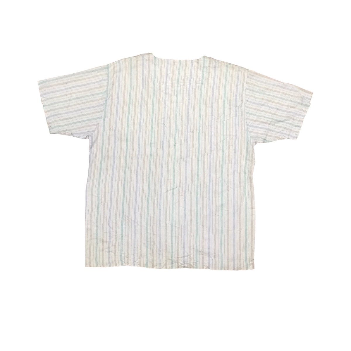 Celine CELINE Mandarin Collar Stripped Shirt Size US L / EU 52-54 / 3 - 2 Thumbnail