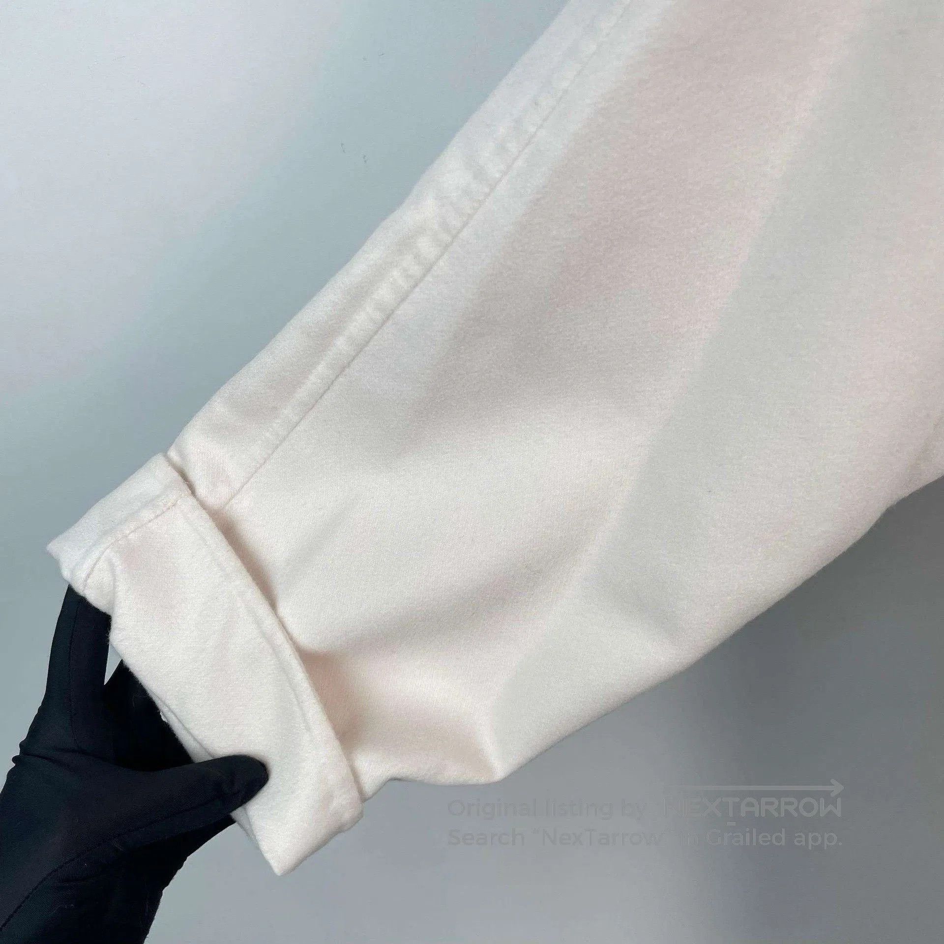 Max Mara MAXMara White Long Wool Coat. Size XS / US 0-2 / IT 36-38 - 4 Thumbnail