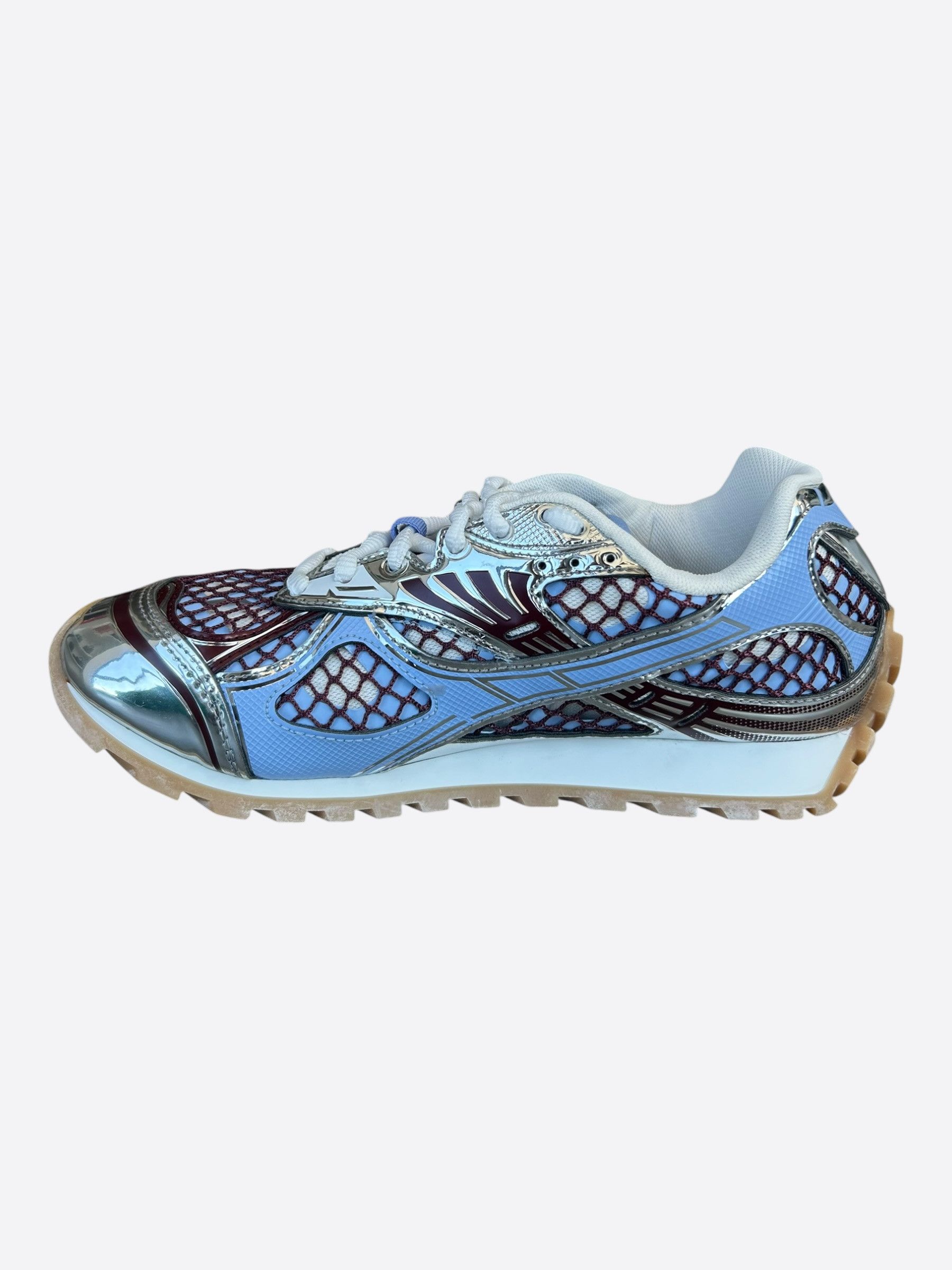 Bottega Veneta Bottega Veneta Blue, Red & Silver Orbit Women's Sneakers Size US 6 / IT 36 - 6 Thumbnail