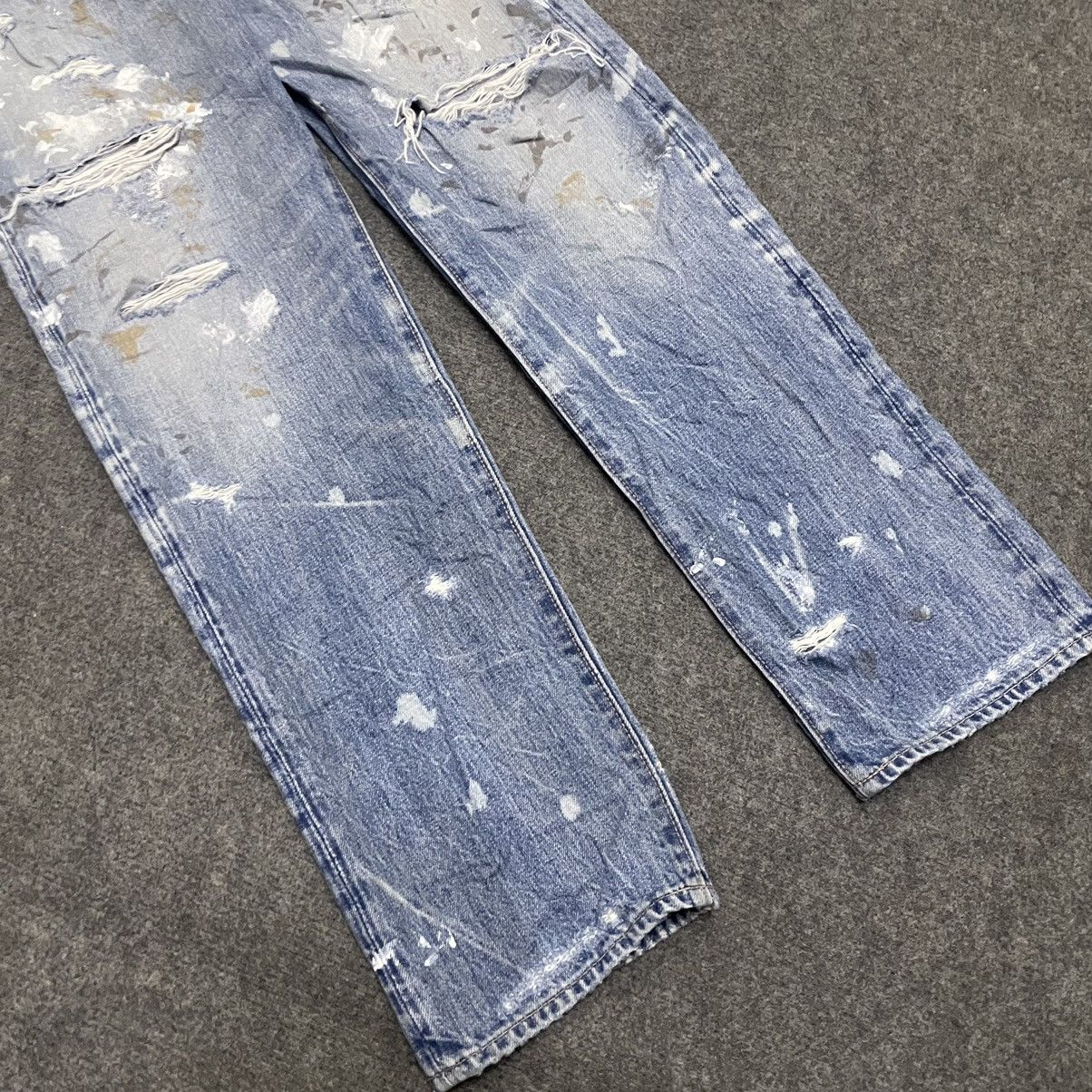 Hysteric Glamour × If Six Was Nine × Japanese Brand Vintage RNA Selvedge Paint Splattered Distressed Jeans Size US 31 - 3 Thumbnail