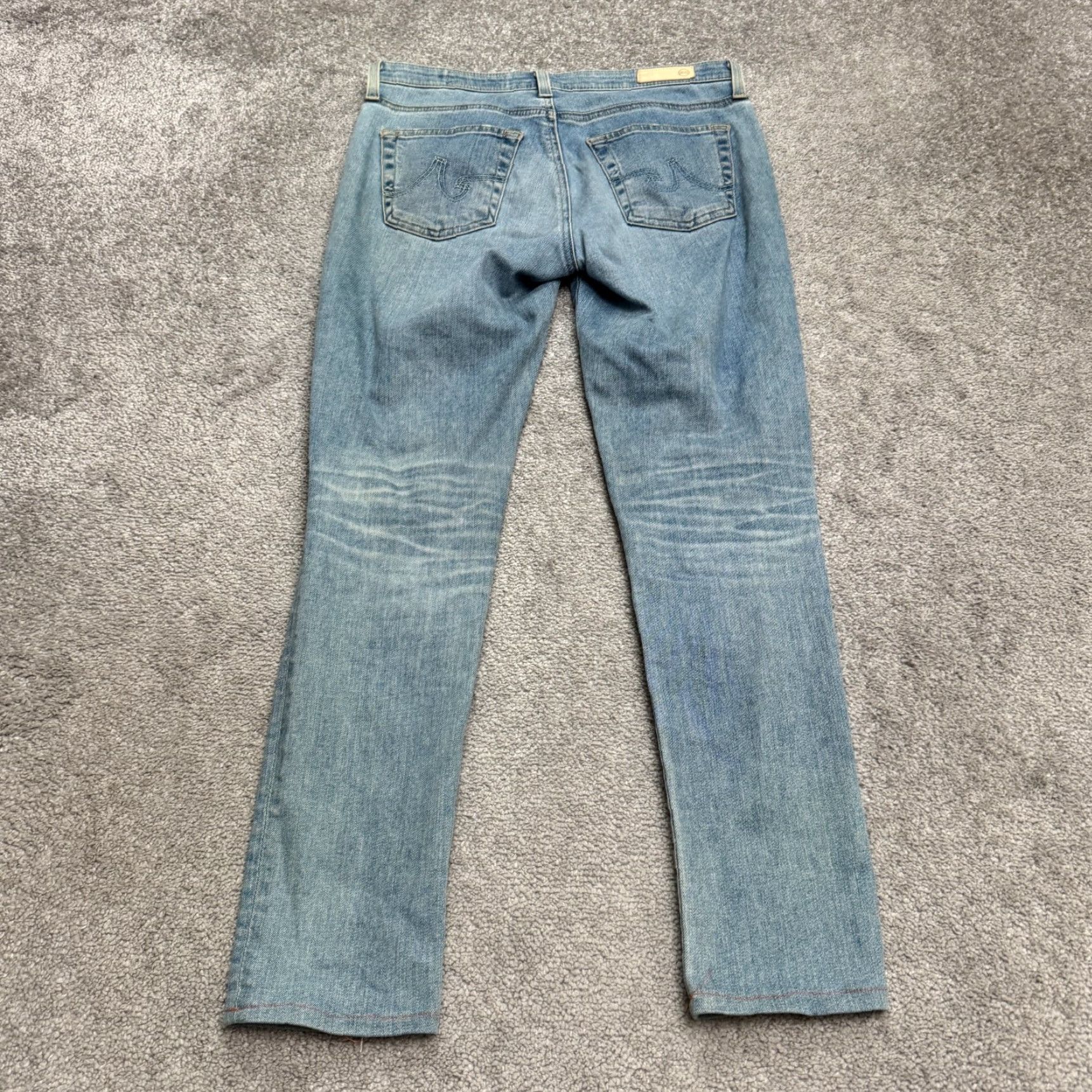 Denime AG Adriano Goldschmied Jeans Legging Super Skinny Women 26R Blue Denim 5-Pocket Stretch Jeans Size 26" / US 2 / IT 38 - 2 Thumbnail