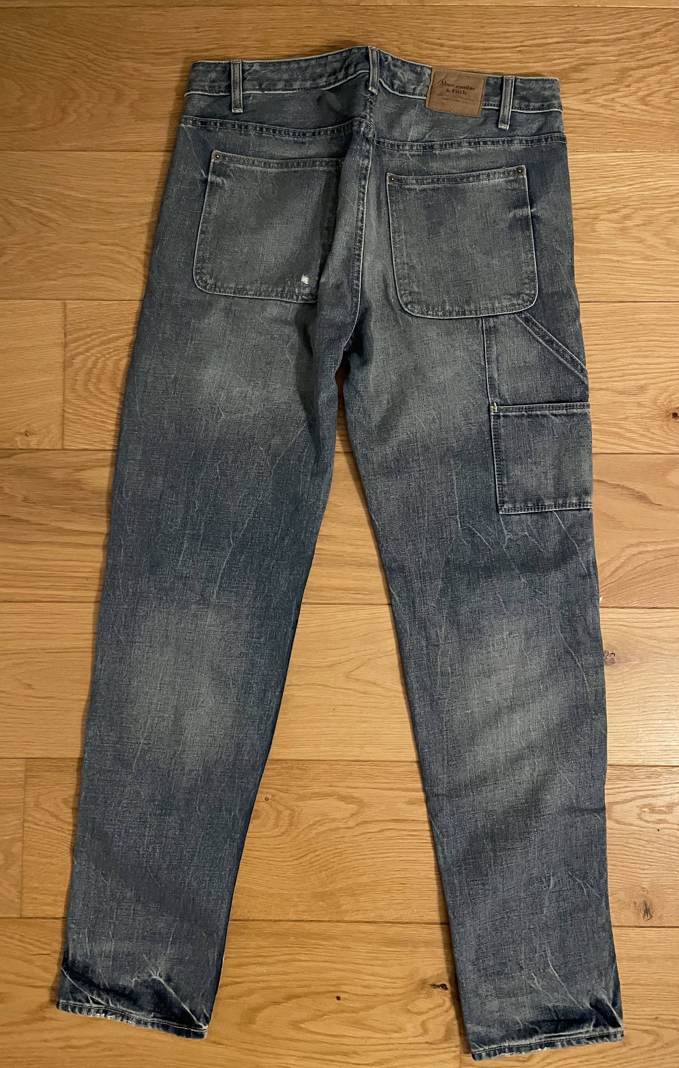 Abercrombie & Fitch Abercrombie & Fitch Double Knee Jeans Size US 32 / EU 48 - 2 Thumbnail