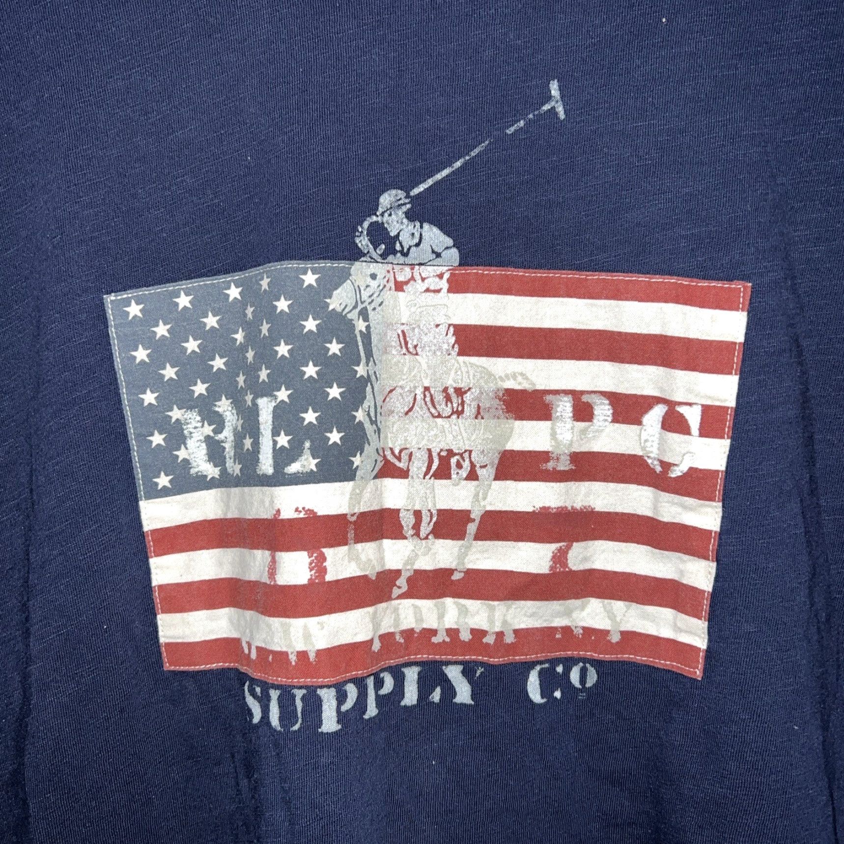 Polo Ralph Lauren Polo Ralph Lauren Graphic T-Shirt Mens Size L Blue Size US L / EU 52-54 / 3 - 2 Thumbnail