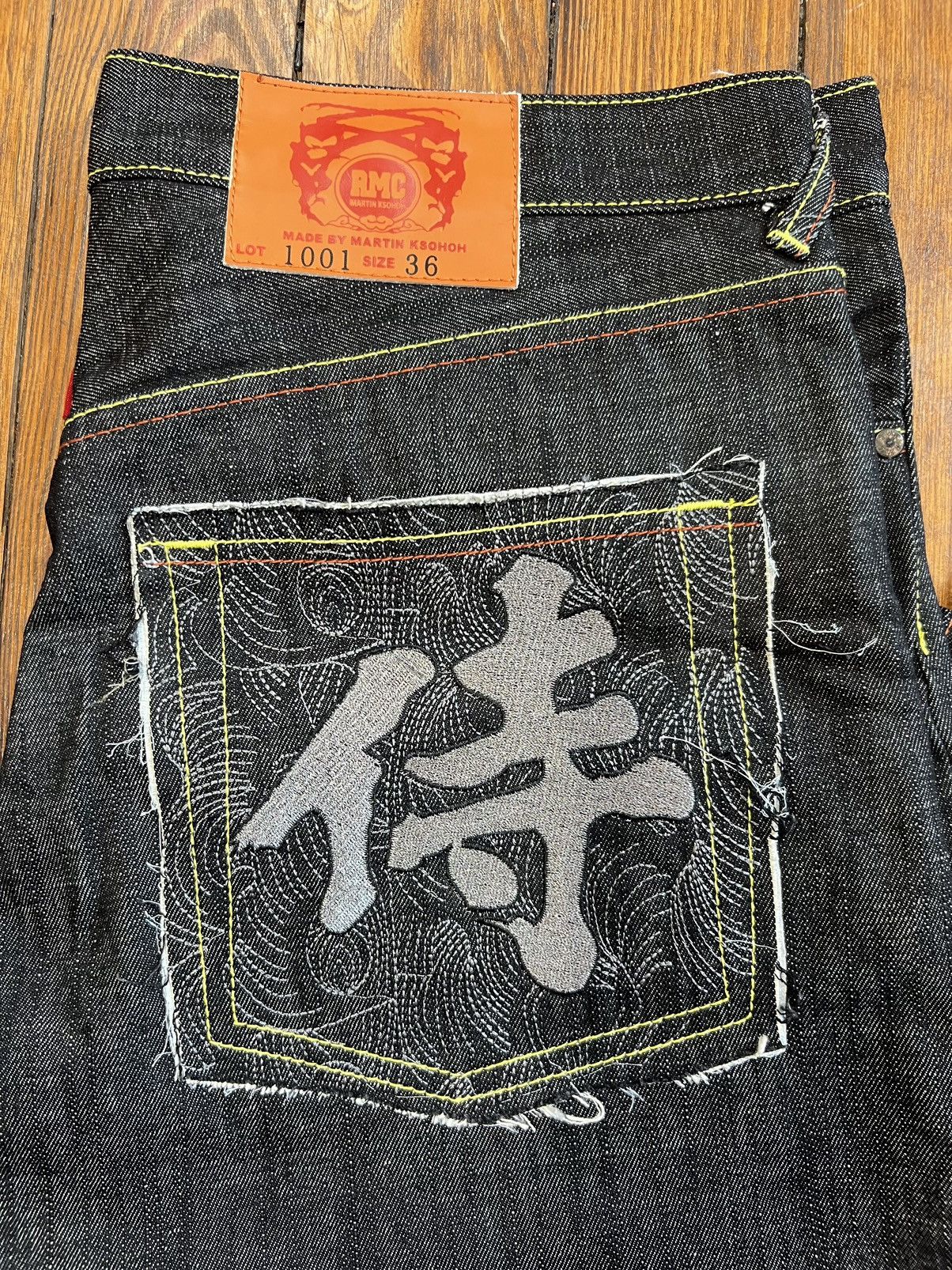 Japanese Brand × RMC Jeans × Vintage RMC Red Monkey Jeans y2K Vintage Japanese Embroidered Denim Size US 36 / EU 52 - 5 Thumbnail