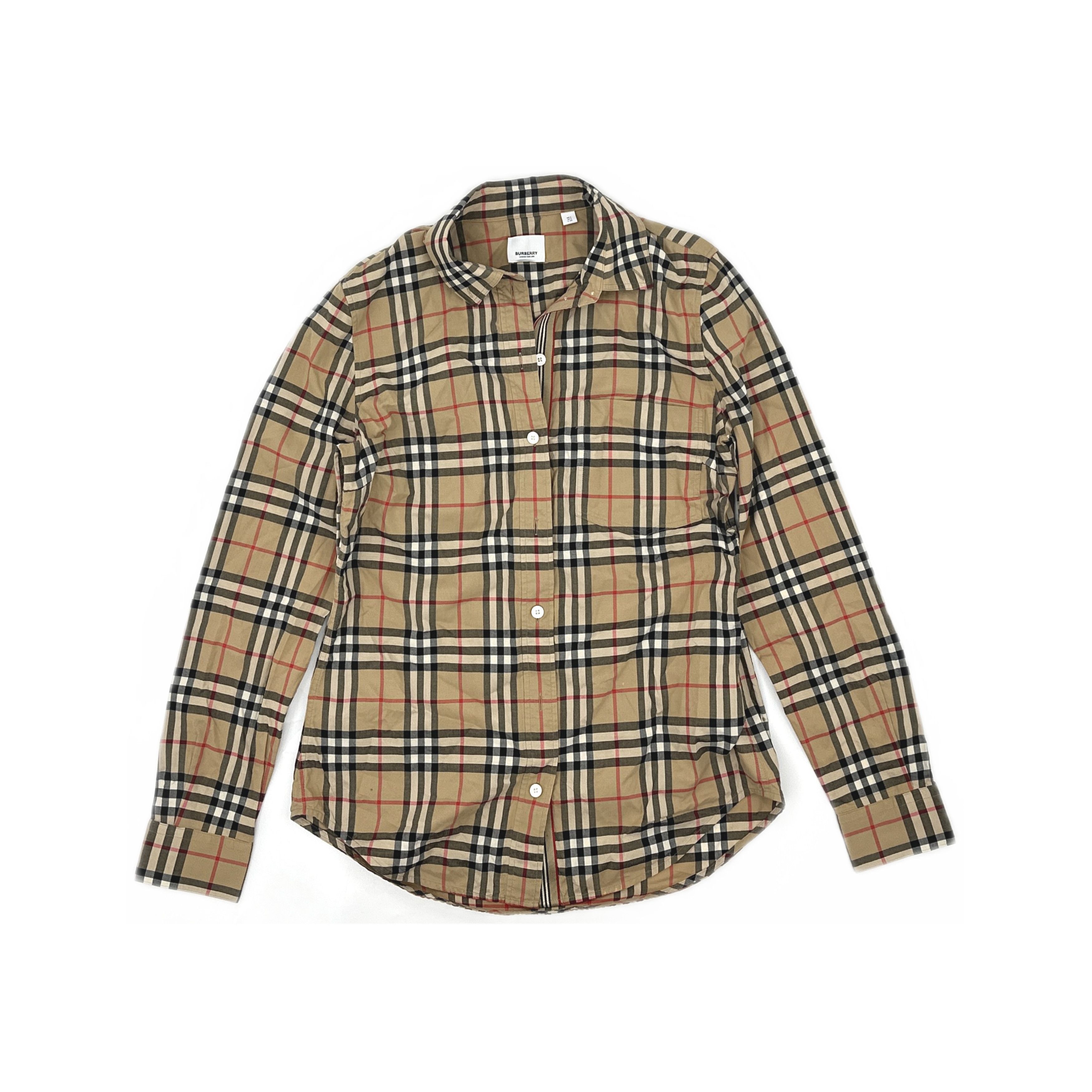 Burberry Burberry Check Print Button Up Shirt US 6 Size M / US 6-8 / IT 42-44 - 1 Thumbnail