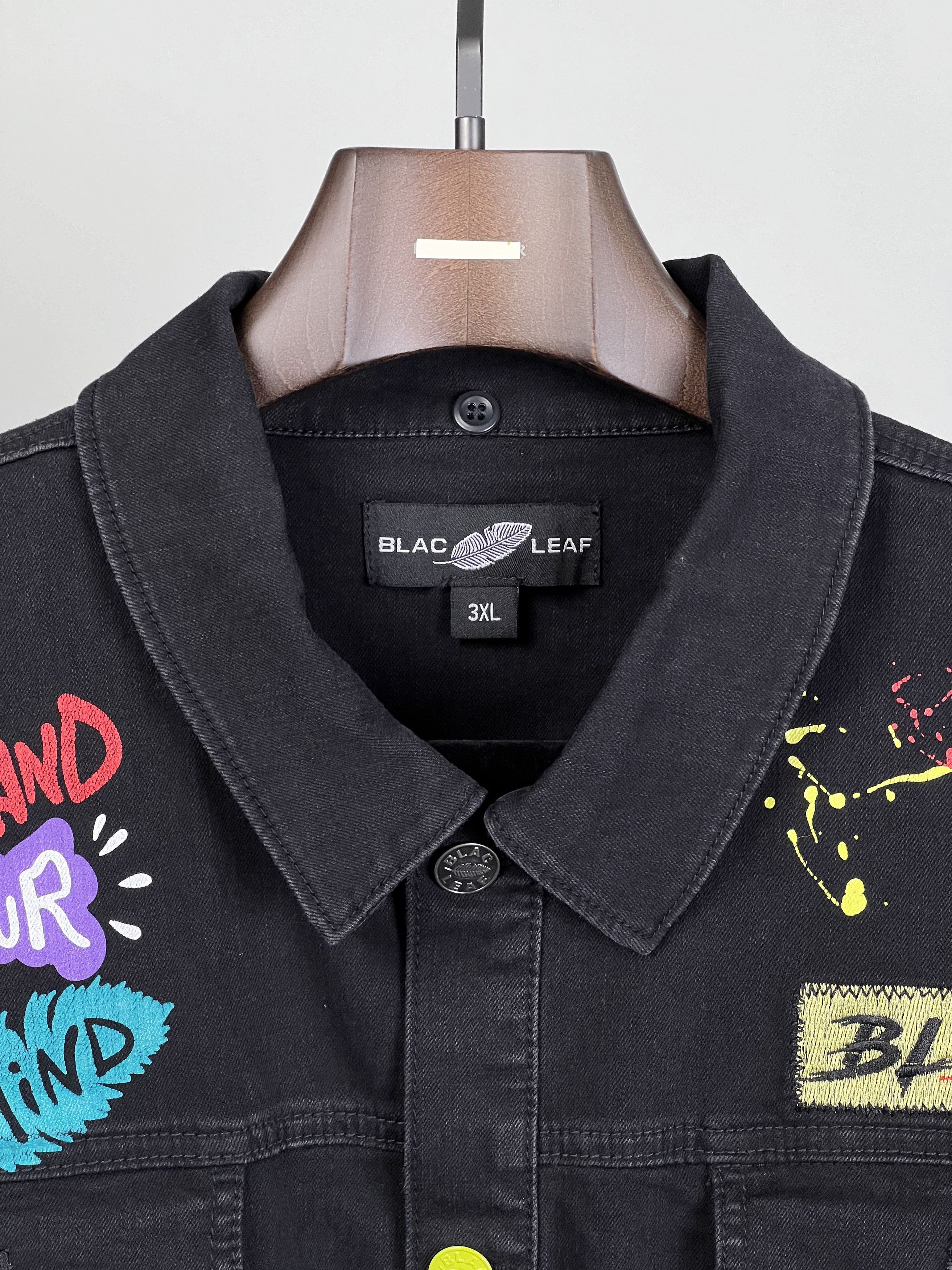 Other Blac Leaf EXPAND YOUR MIND Denim Sleeveless Vest Size US XXL / EU 58 / 5 - 2 Thumbnail