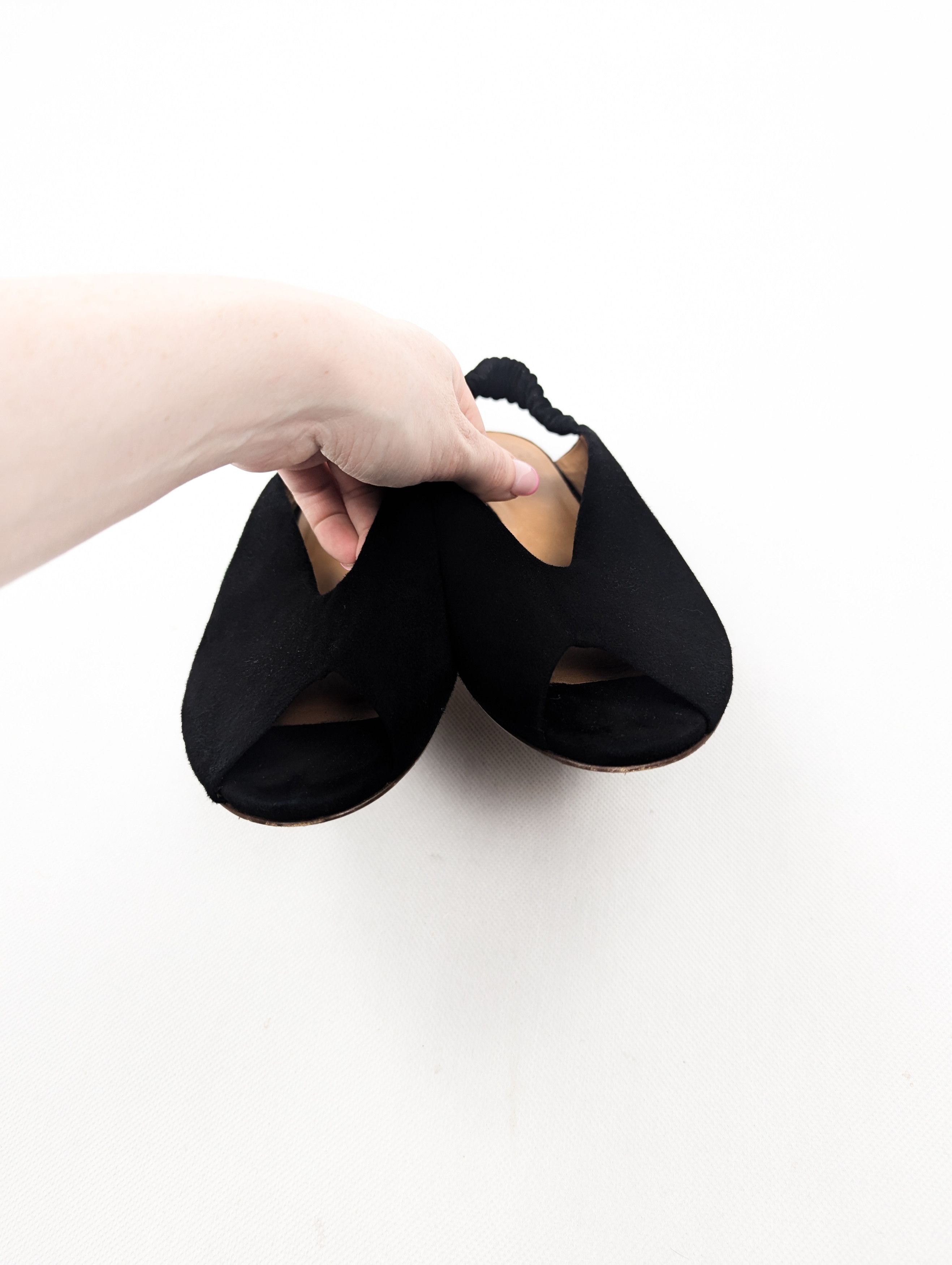 Sezane Sezane les souliers black leather sandals Size US 9 / IT 39 - 7 Thumbnail