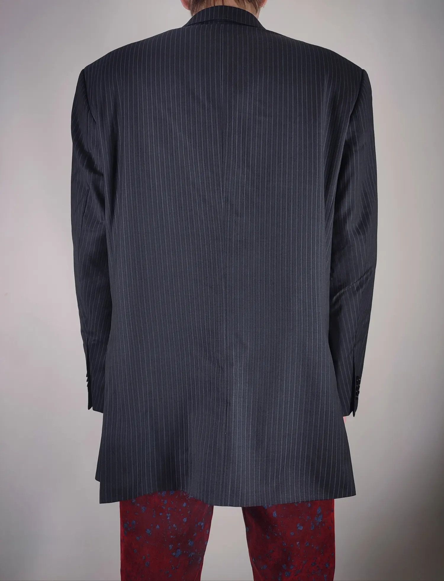 Balmain Vintage Balmain Homme Stripe Long Blazer Size 48L - 5 Thumbnail