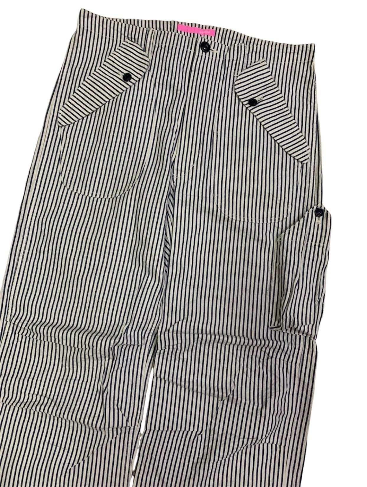 Japanese Brand × Vintage Vintage Japanese Gorouta Hickory Baggy Stripe Pant Size US 32 / EU 48 - 2 Thumbnail