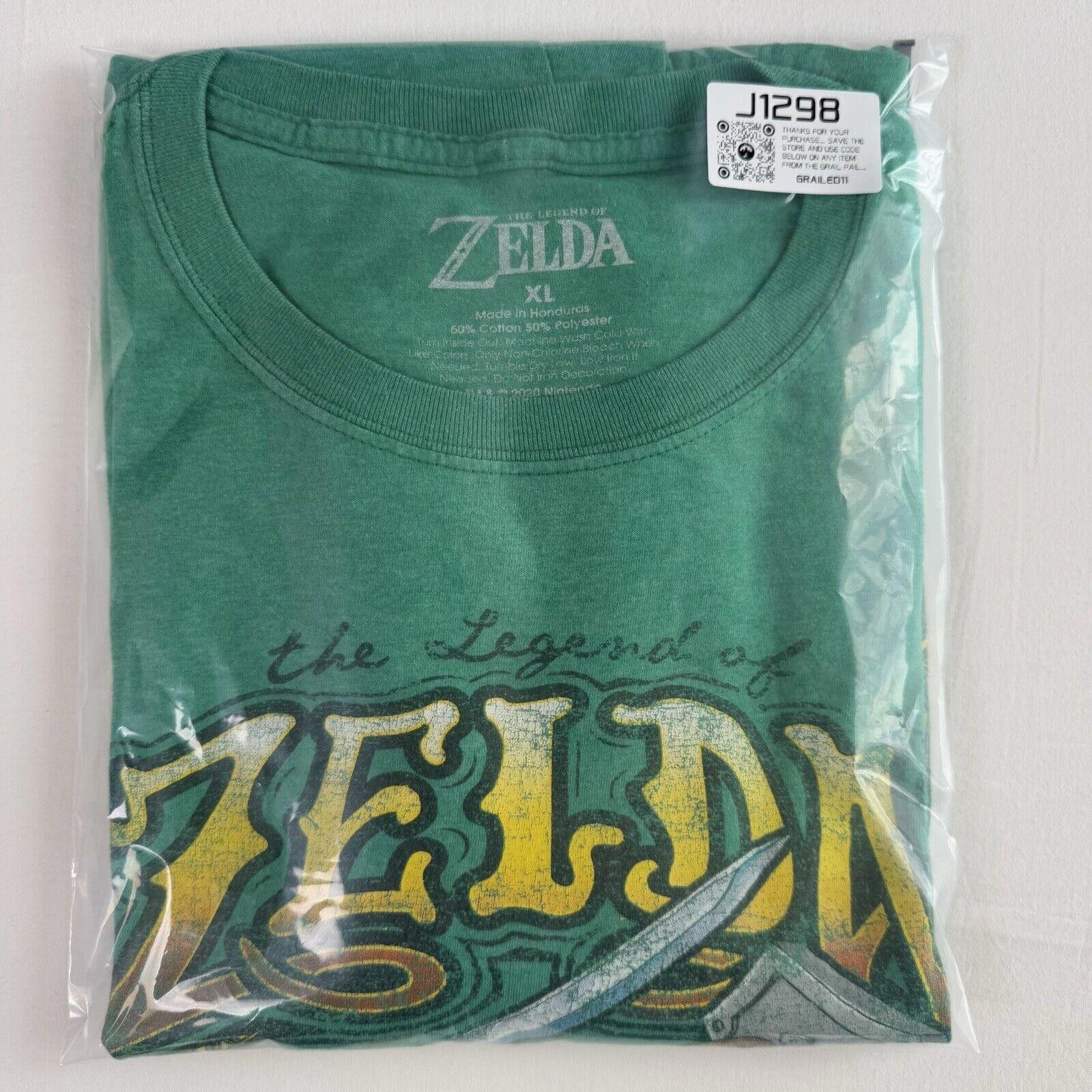 Nintendo Nintendo T-Shirt Triforce Link Zelda Mens XL Green Size US XL / EU 56 / 4 - 8 Thumbnail