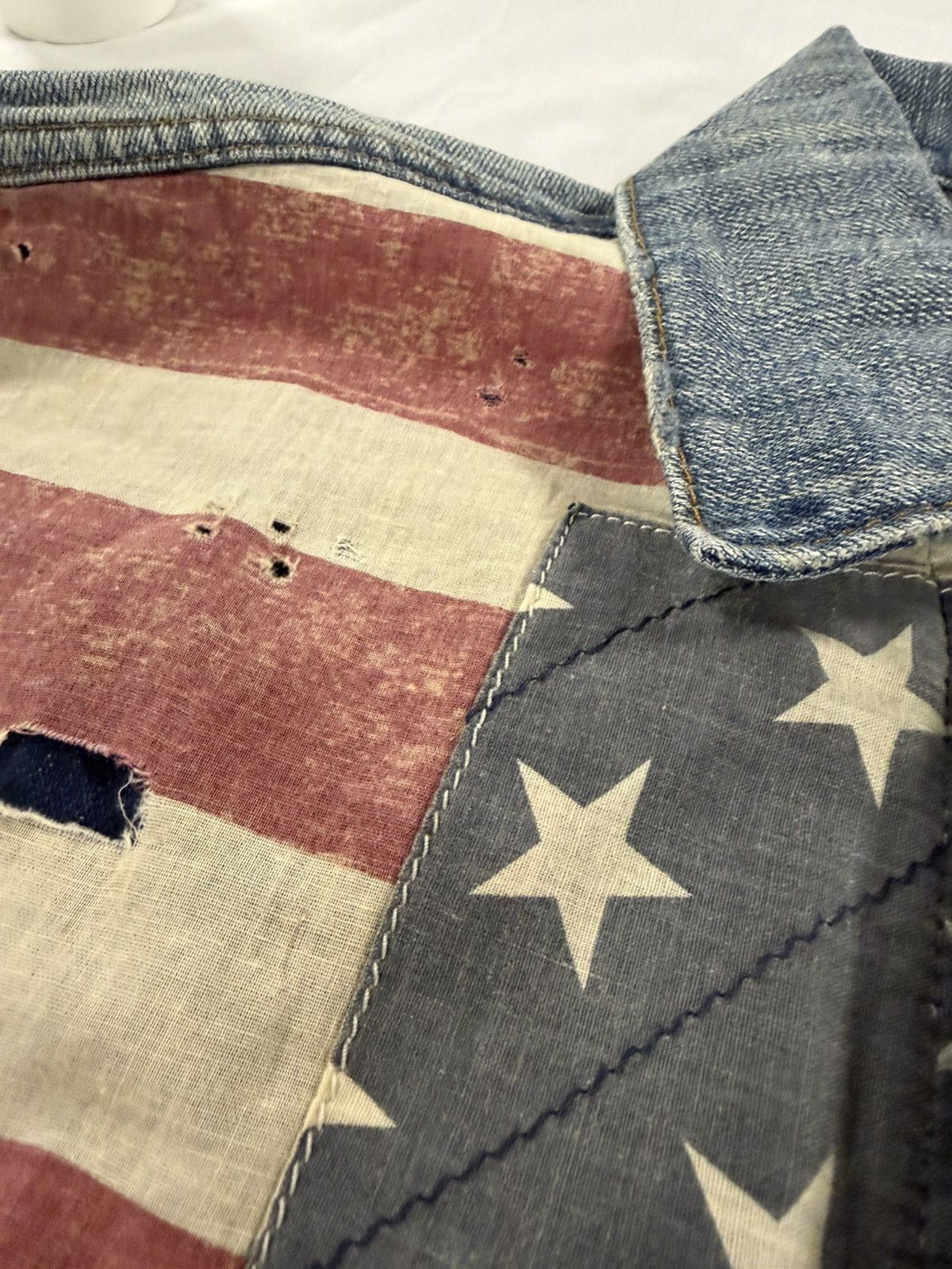 Denim & Supply Ralph Lauren Denim & Supply Ralph Lauren USA Flag Trucker Jean Jacket S Size US S / EU 44-46 / 1 - 4 Thumbnail
