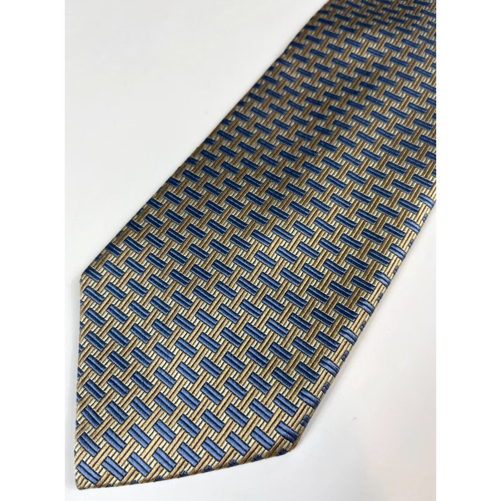 Brooks Brooks Basics Luxury Silk Tie Geometric Made in USA Men’s Tie Multicolor Silk 58.25" 3.75" Classic Width Wide Adult Mens Size ONE SIZE - 5 Thumbnail