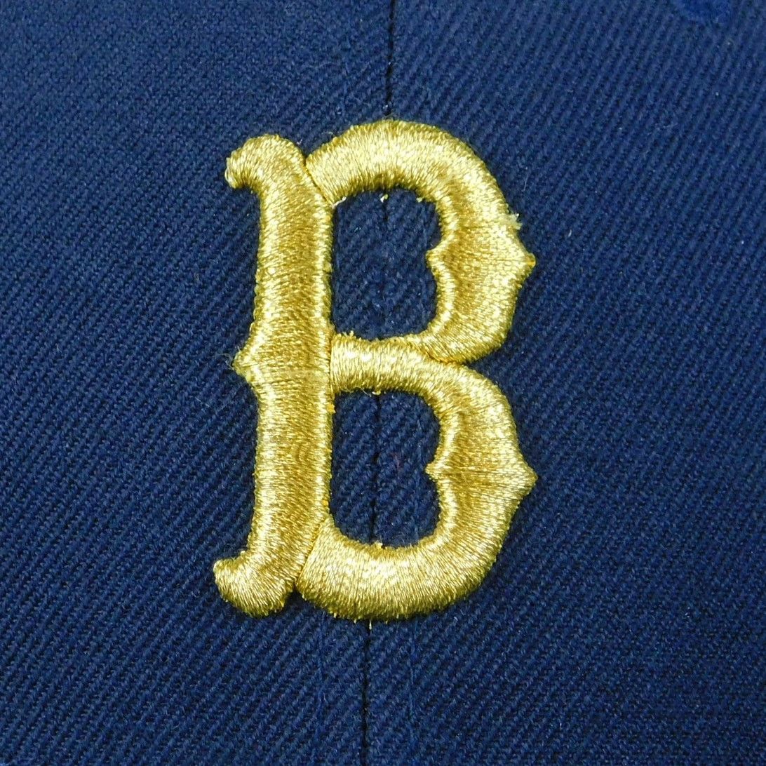 American Needle Boston Red Sox Fitted Hat Size 7 1/4 Blue Gold Cooperstown Size ONE SIZE - 2 Thumbnail