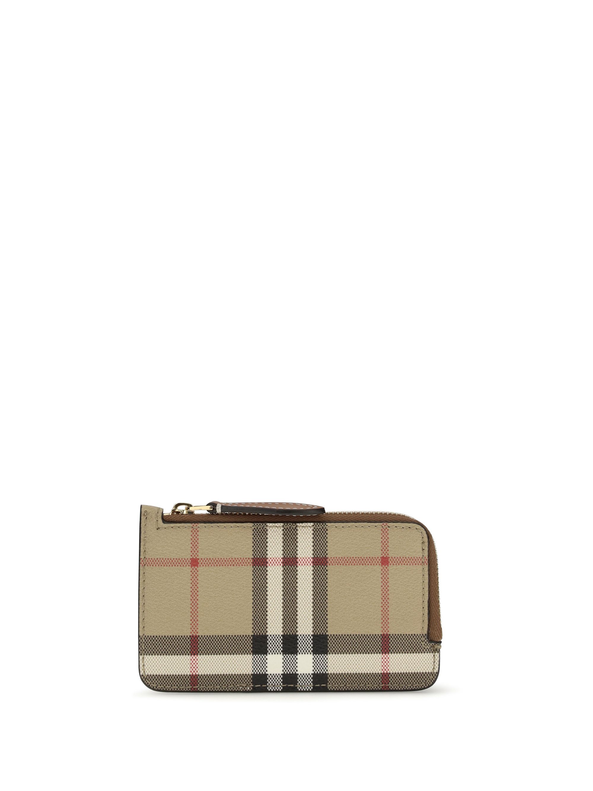 Burberry Check Card Holder with zipper Size ONE SIZE - 1 Thumbnail