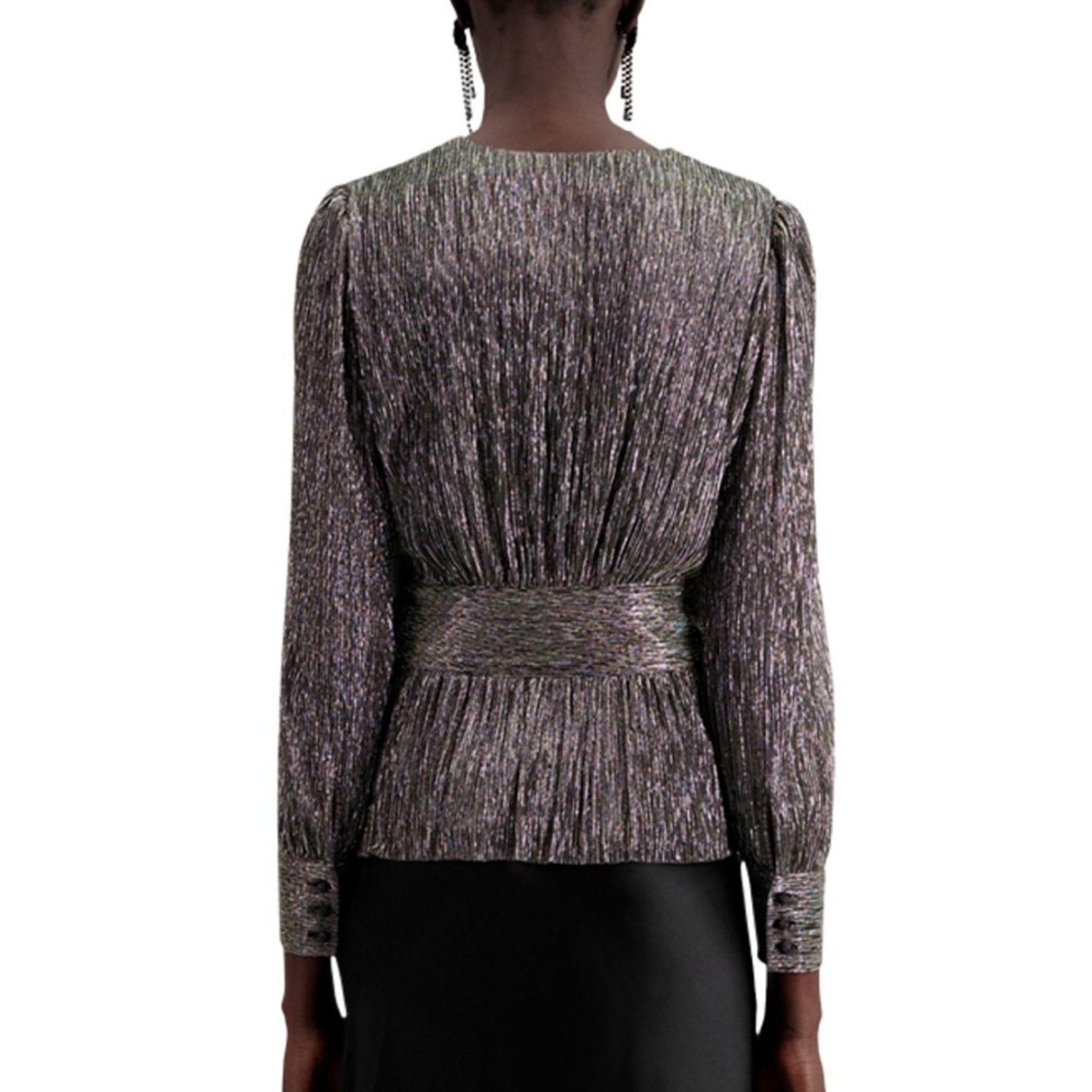 The Kooples NWT! The Kooples Shimmering Black Blouse, Size 0 Size XS / US 0-2 / IT 36-38 - 3 Thumbnail