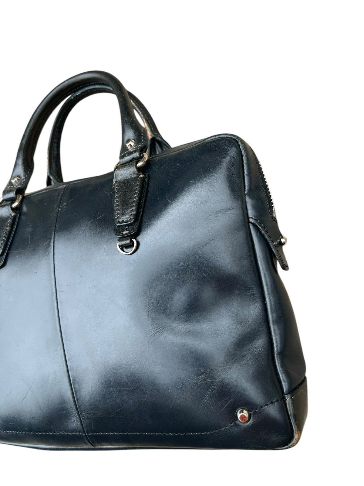 Kiefer neu Japan Distress Scratches Patina Leather Mini Bag
