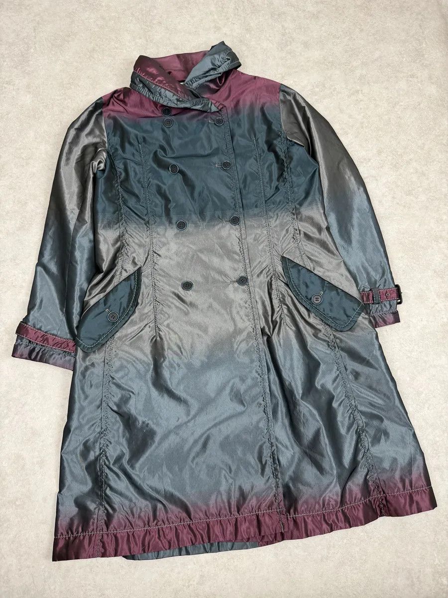 Issey Miyake 2000s Issey Miyake Gradient Multicolor Long Japanese Trench Coat Size US S / EU 44-46 / 1 - 7 Thumbnail