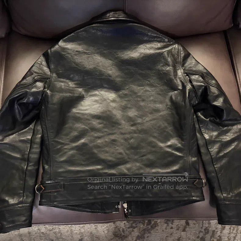Freewheelers FREEWHEELERS Wood Box Leather Jacket Size US XXS / EU 40 - 2 Thumbnail