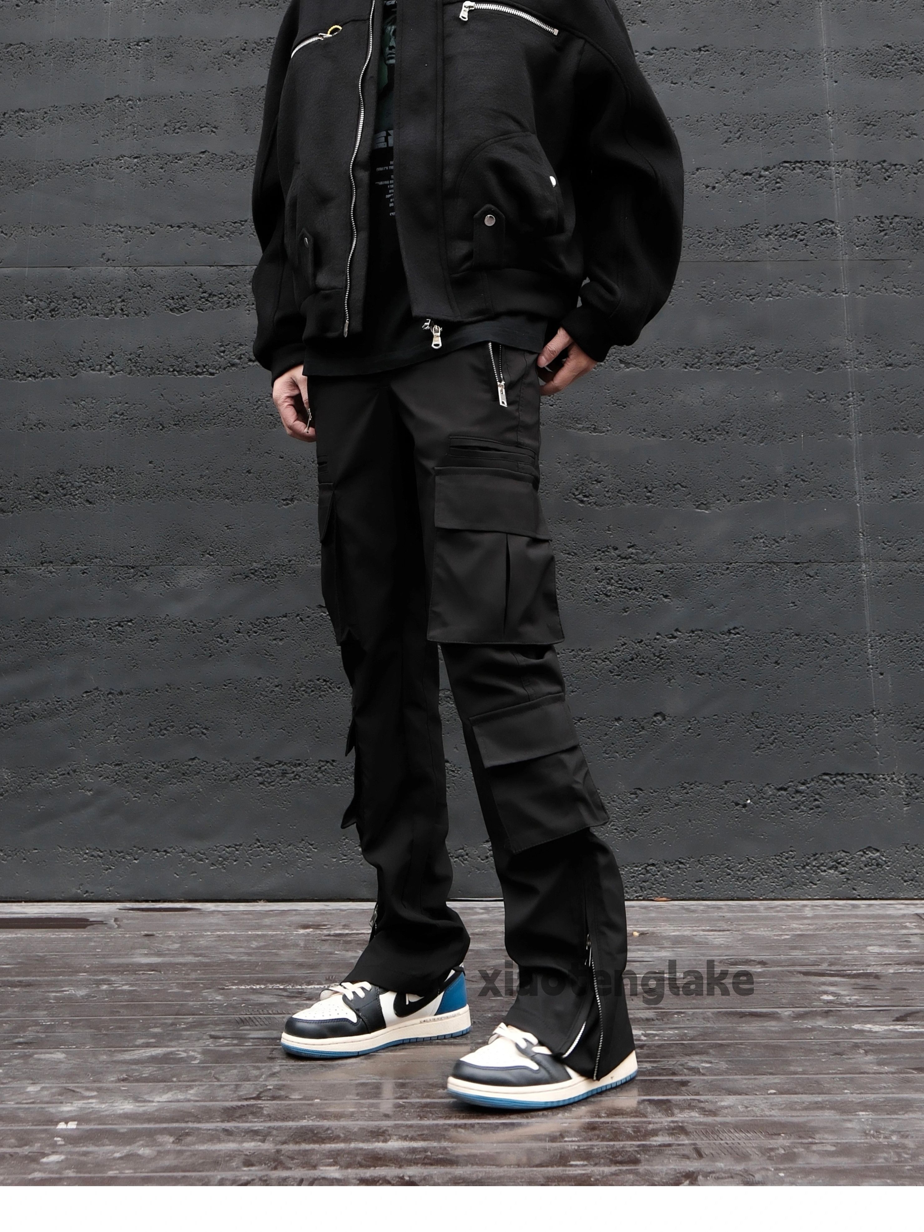 Designer × Japanese Brand × Vintage zipper utility military tactical punk flared cargo pants Size US 32 / EU 48 - 3 Thumbnail