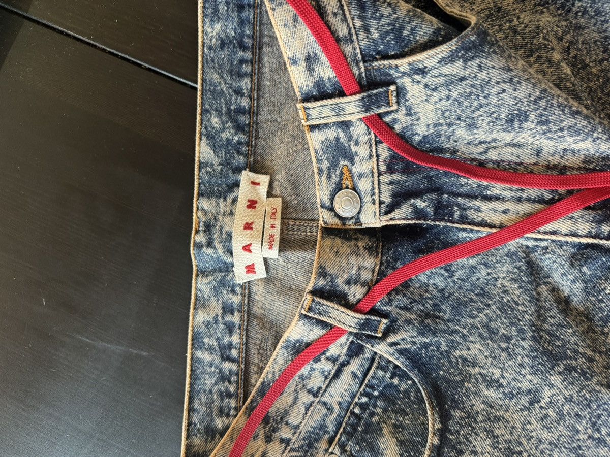 Marni Marni Flaired Marble Dyed Frayed Jeans Size US 31 - 5 Thumbnail