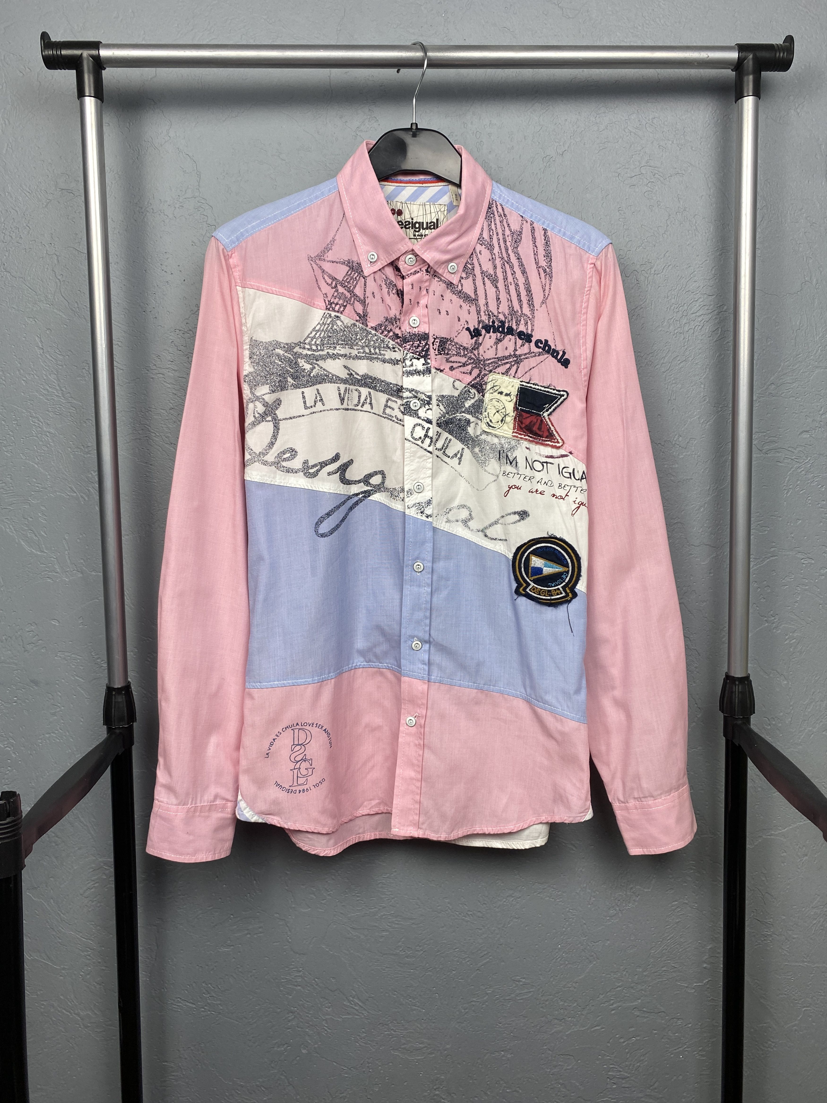 Desigual Desigual Mens Long Sleeve Shirt Size US S / EU 44-46 / 1 - 1 Thumbnail