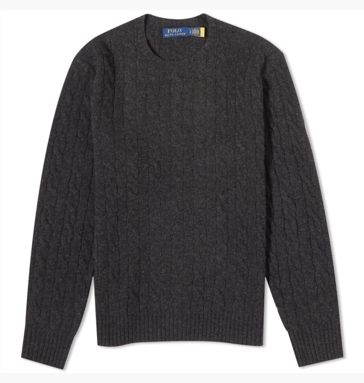 Polo Ralph Lauren o1s22i1n0125 Cashmere Sweater in Dark Grey Size US L / EU 52-54 / 3 - 1 Thumbnail