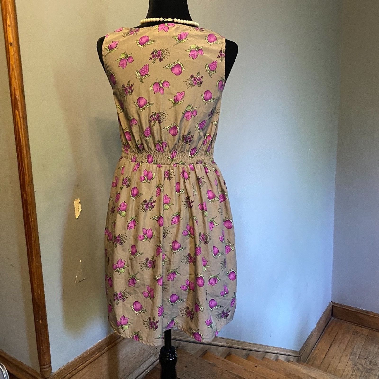 Other Chyapa Dress Plums Floral Pattern Fruit Spring Dress Size 4 Size S / US 4 / IT 40 - 3 Thumbnail