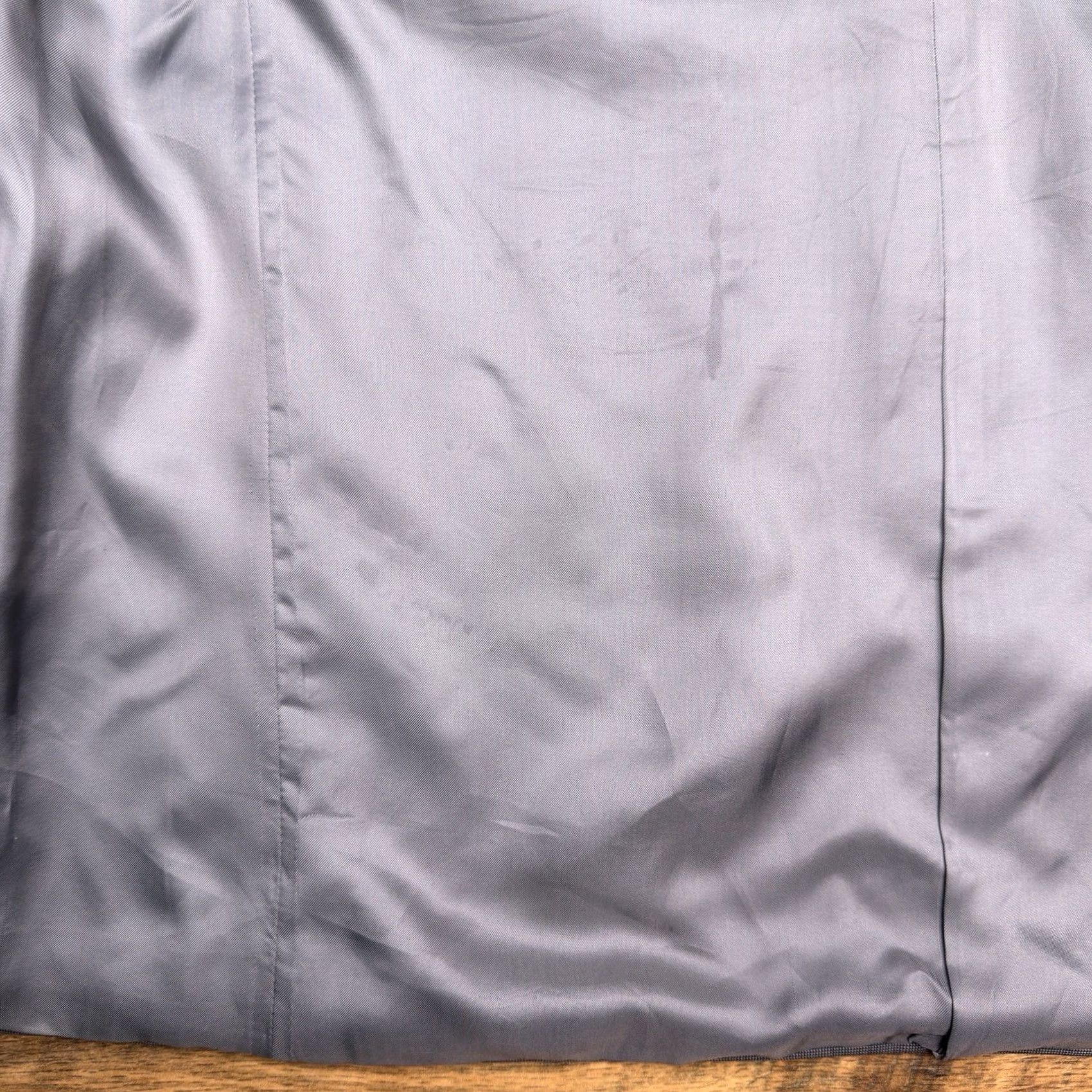Corneliani Corneliani Double Breasted Suit Jacket 42 Gray Italy Blazer Wool 100s Vogue Men Regular Solid Notch Lapel Six-Button Dry Clean Only Ven tless Size 42R - 6 Thumbnail
