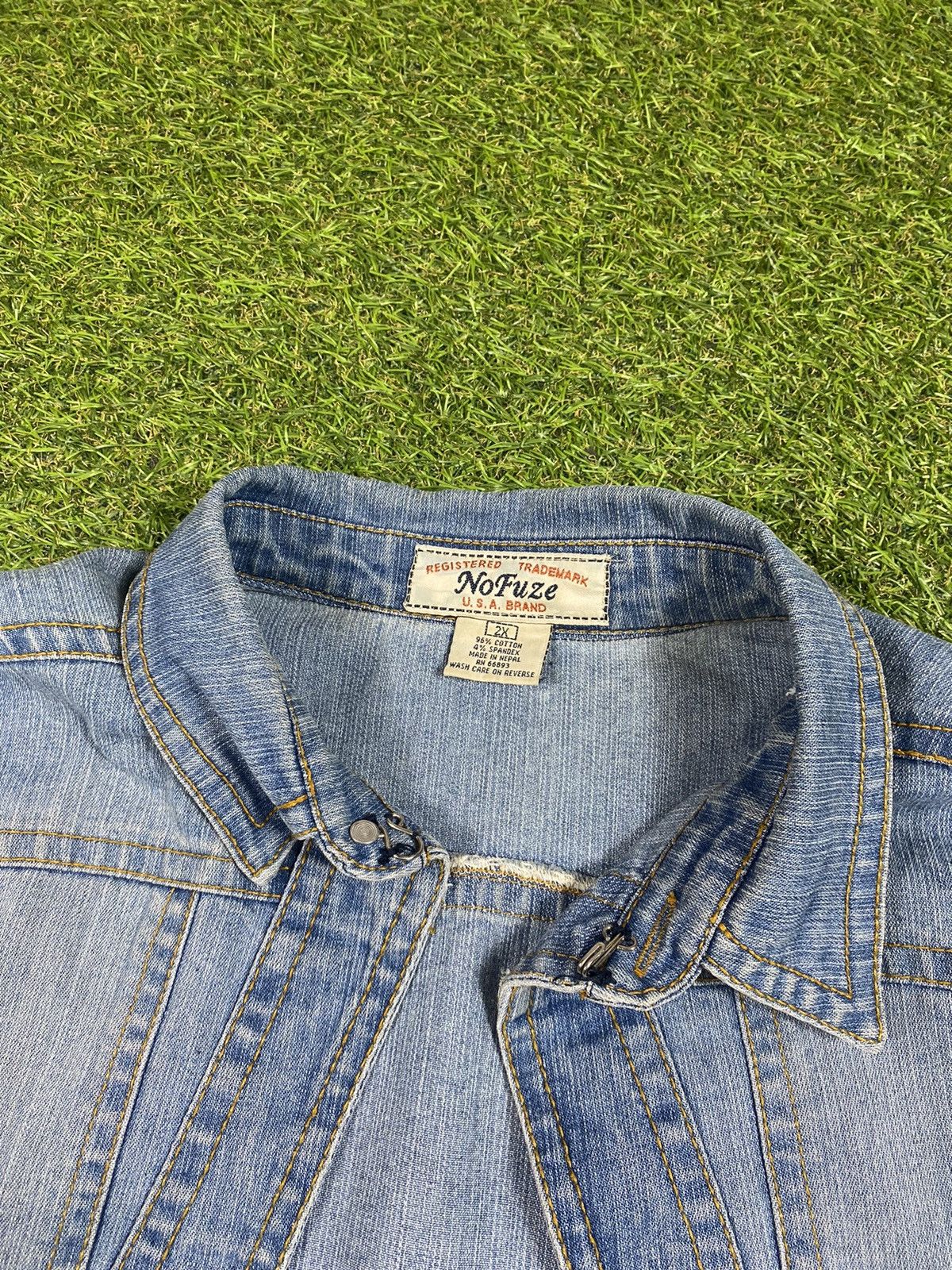 Japanese Brand Vintage 90s Jeans jacket streetwear style japanese Size XL / US 12-14 / IT 48-50 - 5 Thumbnail
