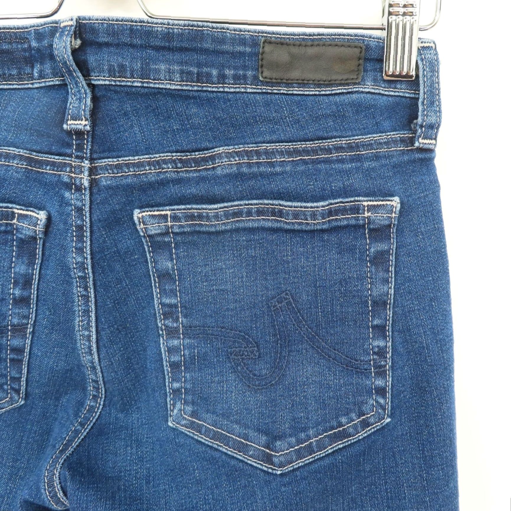Denime AG Adriano Goldschmied Women 27 The Prima Mid Rise Cigarette Blue Denim Jeans Size 27" / US 4 / IT 40 - 6 Thumbnail