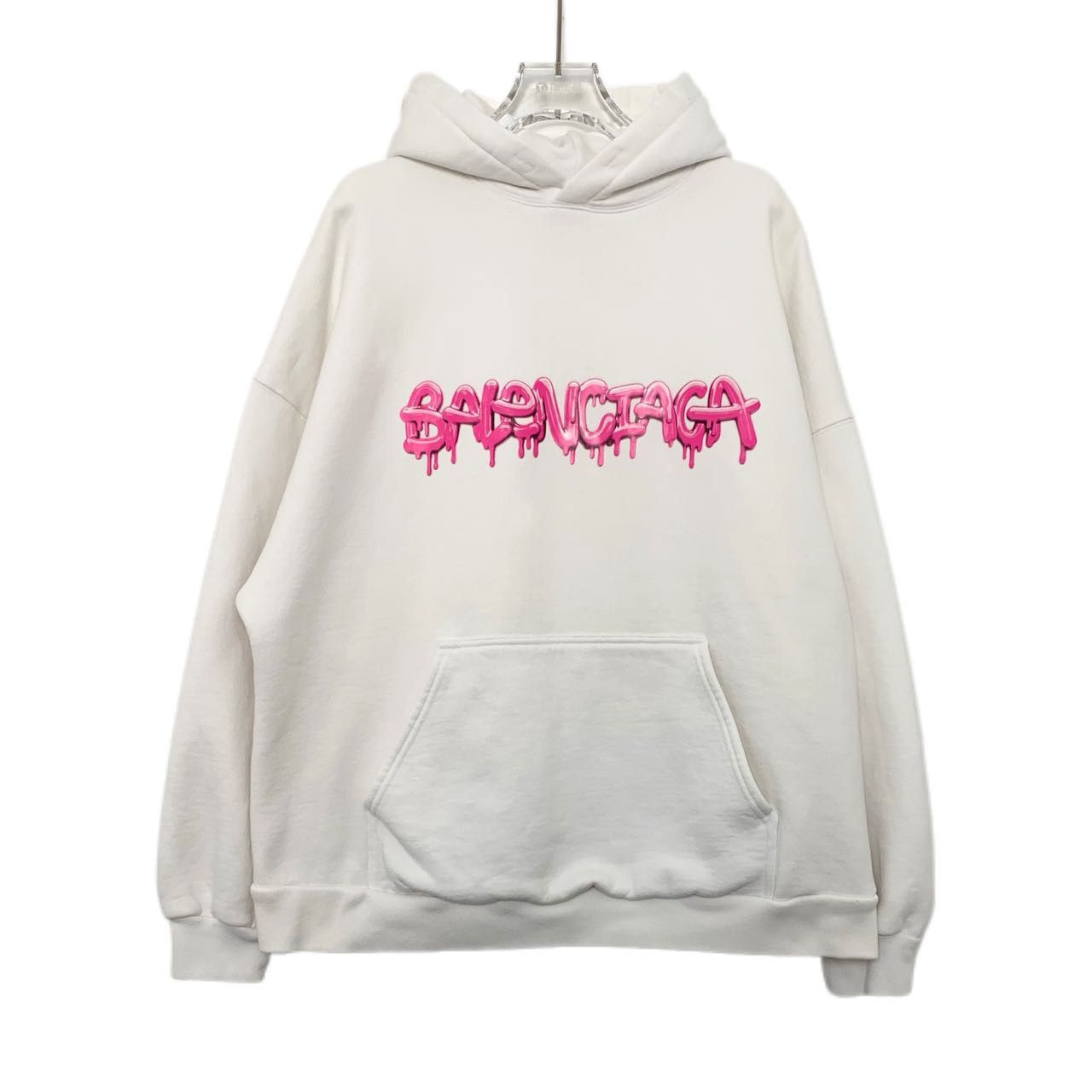 Balenciaga Balenciaga Fleece Loose Pullover Hooded Sweatshirt K26WX Size M / US 6-8 / IT 42-44 - 1 Thumbnail