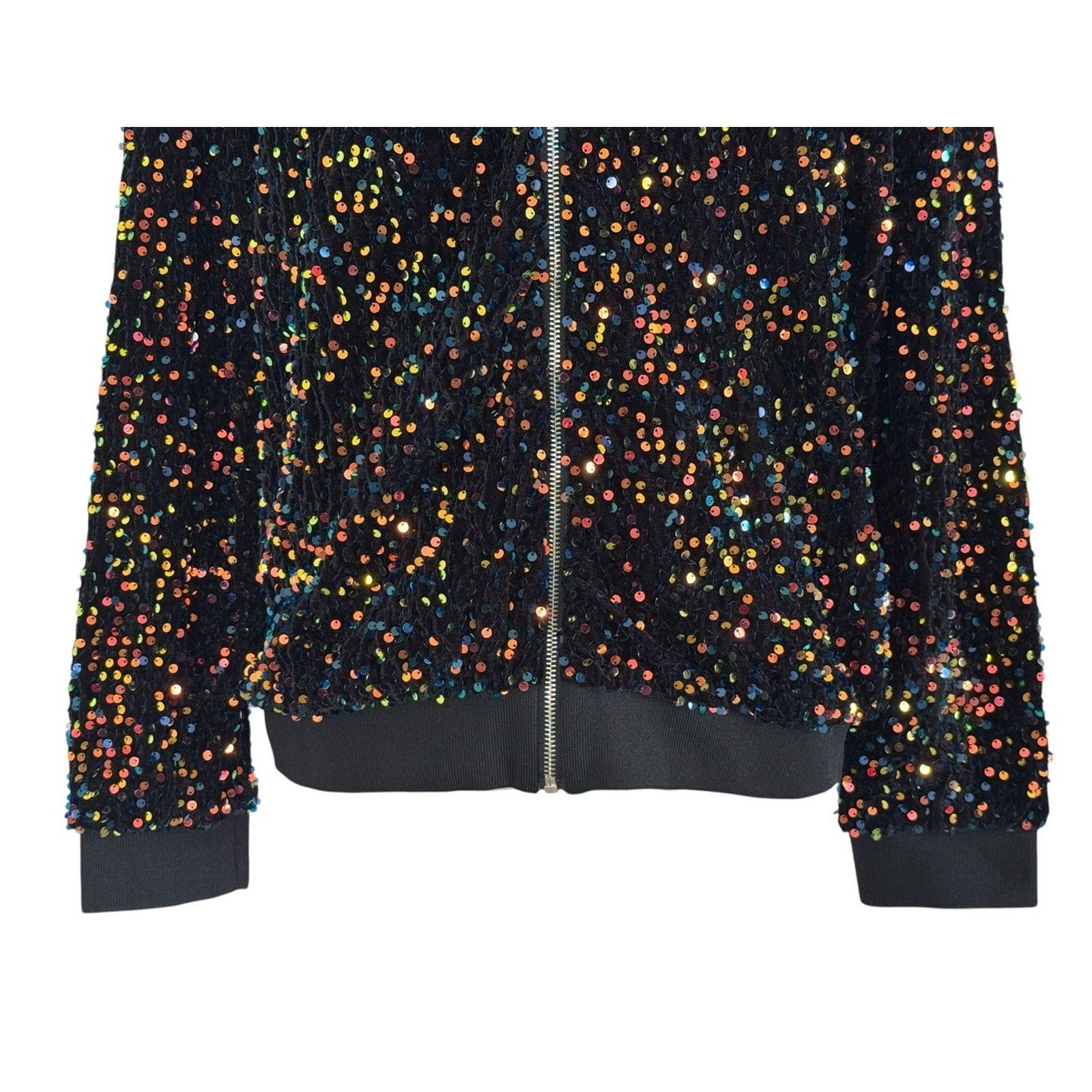 Other ANNA-KACI Sparkle & Shine Collection Sequin Bomber Jacket Size XL / US 12-14 / IT 48-50 - 5 Thumbnail