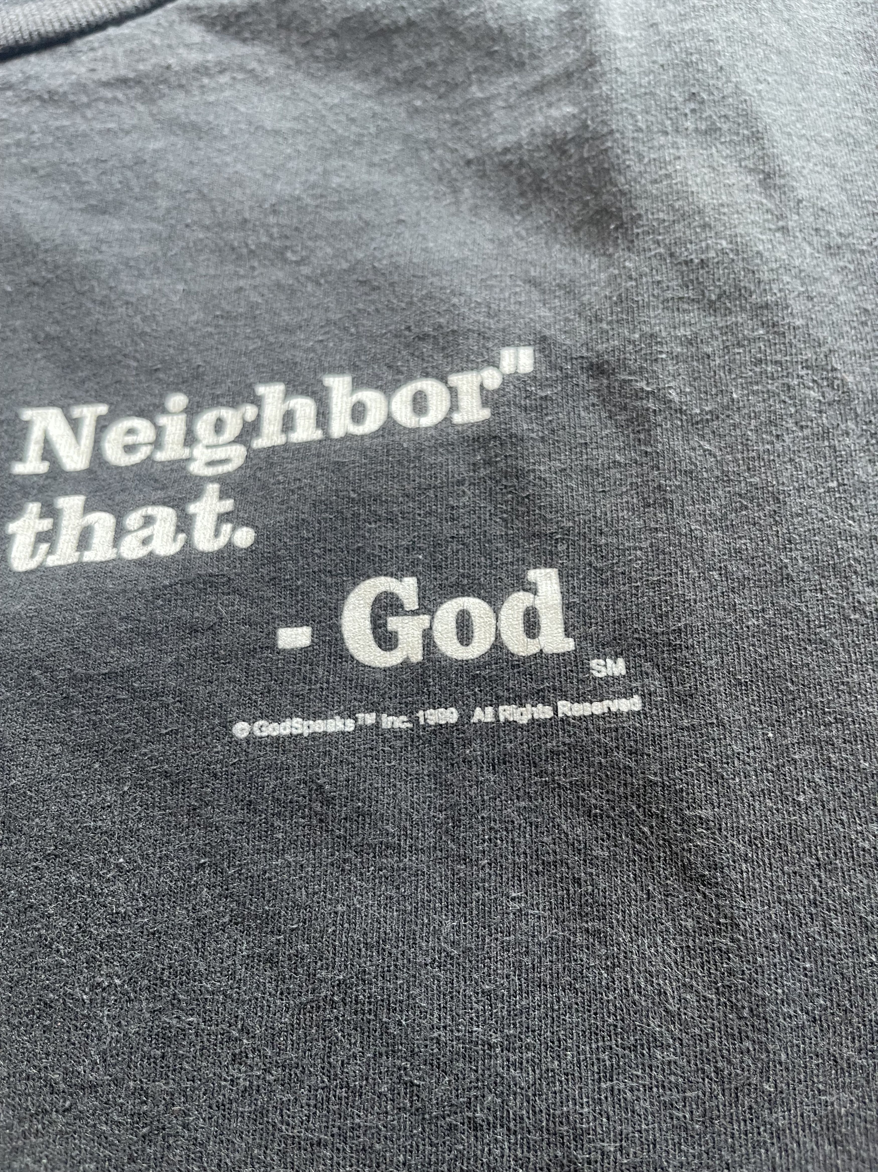 Vintage Vintage 1999 GodSpeaks "Love Thy Neighbor" T-Shirt Size US XL / EU 56 / 4 - 4 Thumbnail
