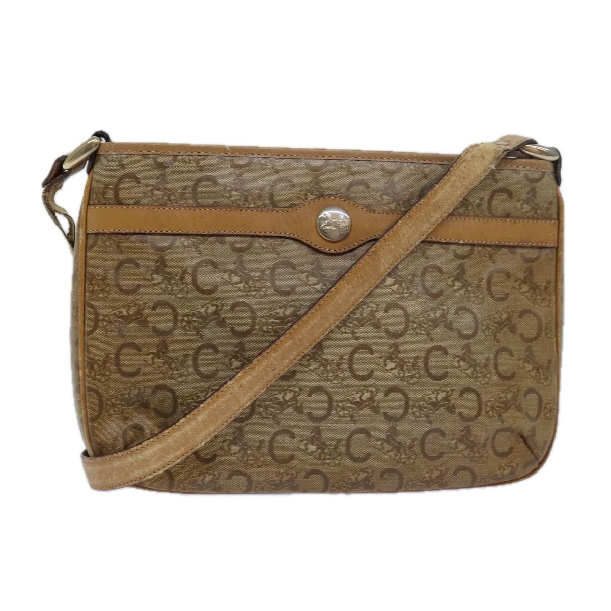 Celine CELINE C Macadam Canvas Shoulder Bag Leather Beige Size ONE SIZE - 1 Thumbnail