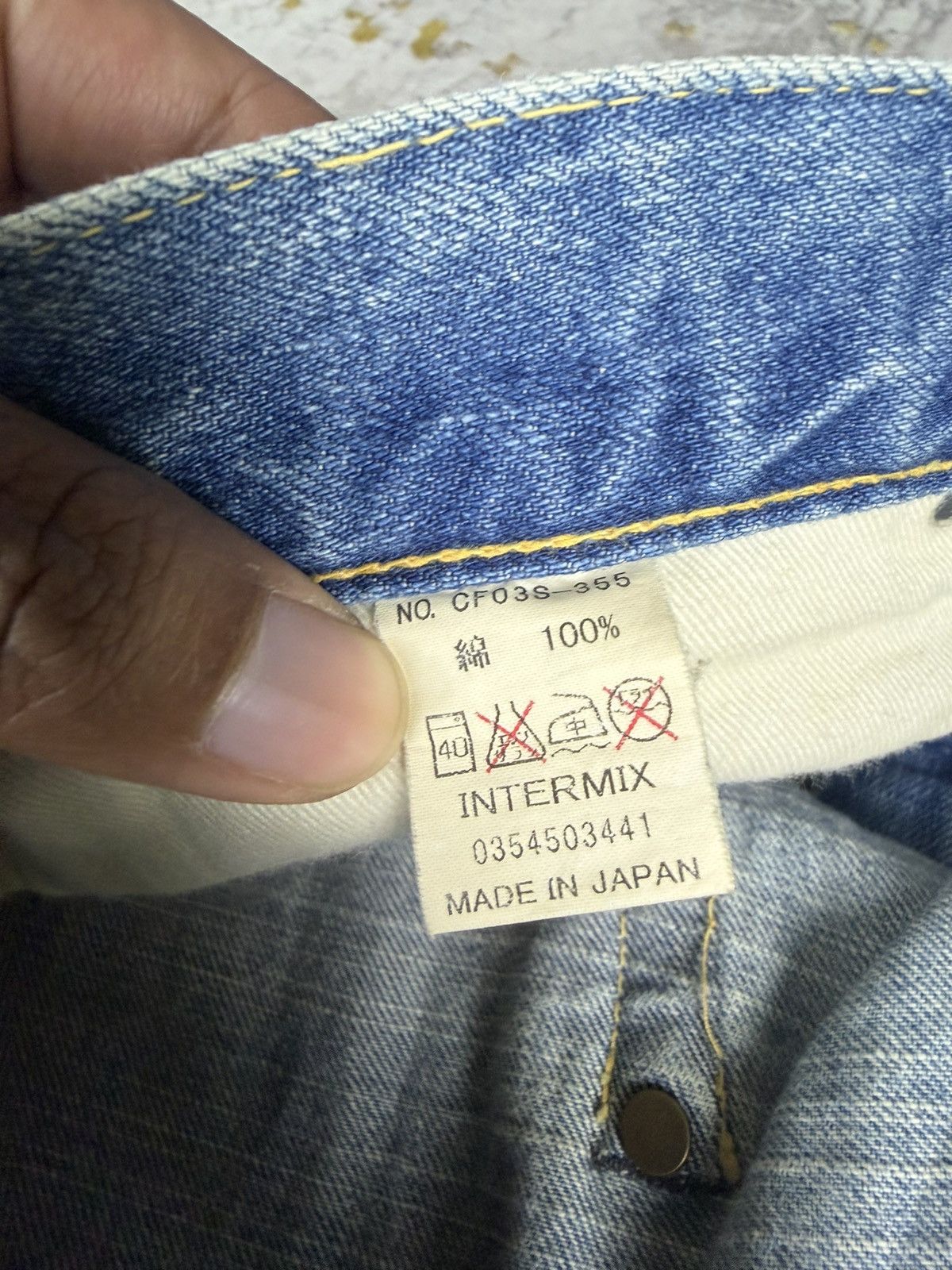 Japanese Brand Vintage Complete Finesse Rainbow Selvedge Mudwash Jeans Size US 32 / EU 48 - 9 Thumbnail