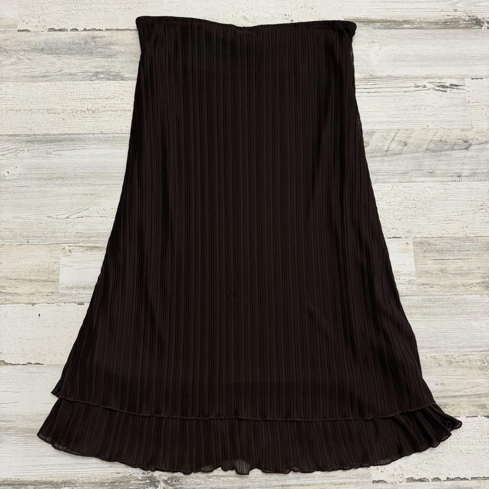 Designer Trixxi brown indie boho Paisley fairy skirt xl Size 40" / US 18 - 2 Thumbnail