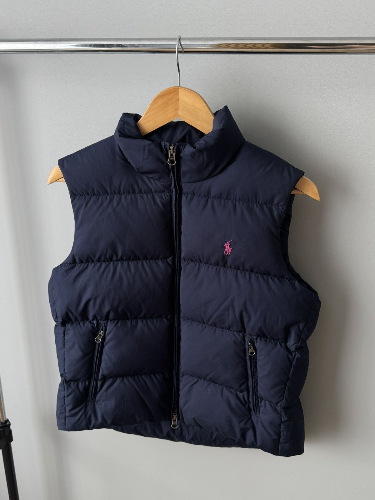 Polo Ralph Lauren Vintage Polo Ralph Lauren Puffer Vest Navy Dark Blue Size S Size S / US 4 / IT 40 - 2 Thumbnail