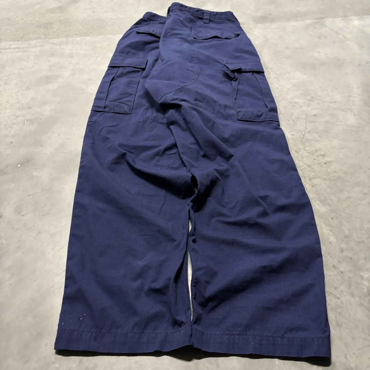Japanese Brand × Vintage Crazy Vintage Y2K/2000s Baggy Blue Skater Cargo Pants! Size US 36 / EU 52 - 4 Thumbnail