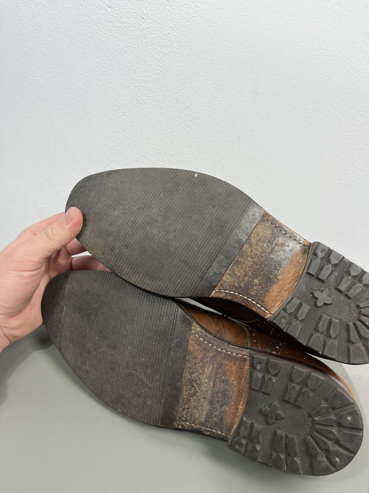 Other Prime Shoes Brown Leather Brogue Shoes Vibram Sole US 9.5 Size US 9.5 / EU 42-43 - 12 Thumbnail