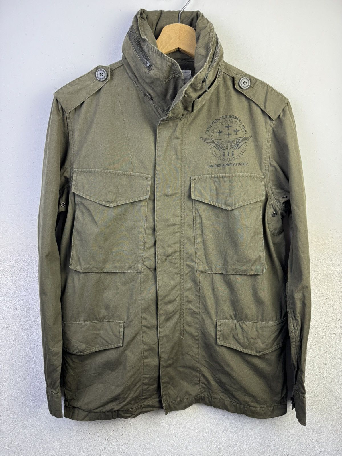 Avirex Vintage Avirex Us Army Jacket Red Parkas Hoodie Jacket Size US M / EU 48-50 / 2 - 1 Thumbnail