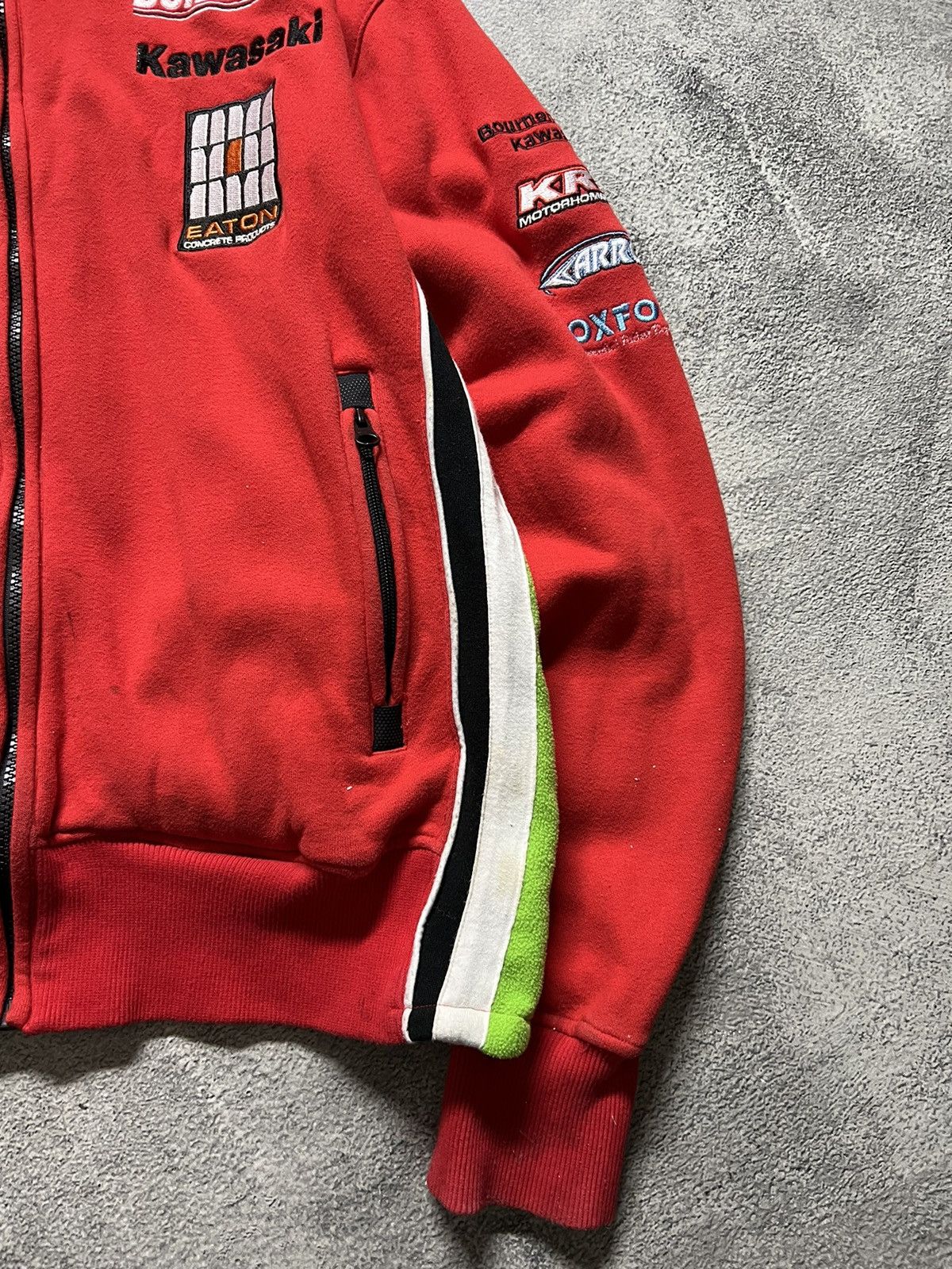 Vintage Vintage Y2k Kavasaki ❤️ Buldbase Racing Zip Sweatshirt 00’s Size US L / EU 52-54 / 3 - 11 Thumbnail