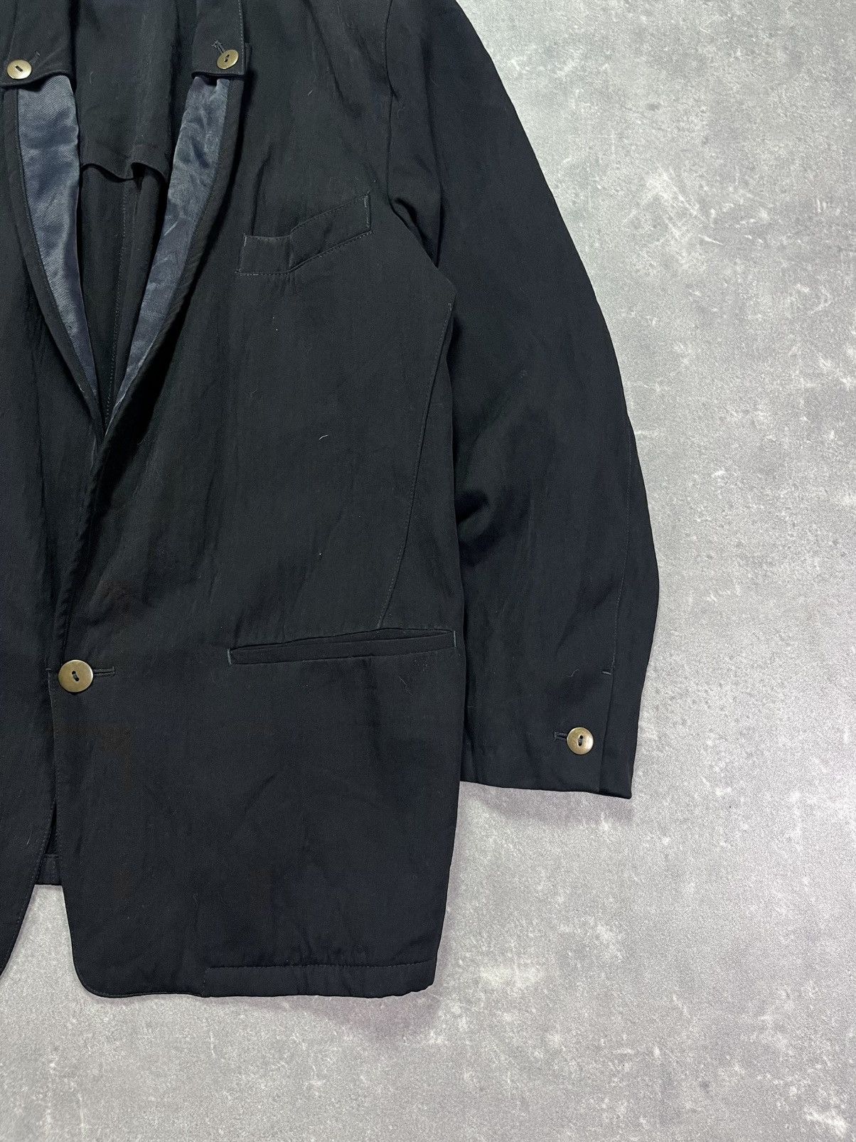 Marithe + Francois Girbaud 80s/90s Marithe Francois Girbaud Momentodue Blazer Jacket 50 Size 40R - 5 Thumbnail